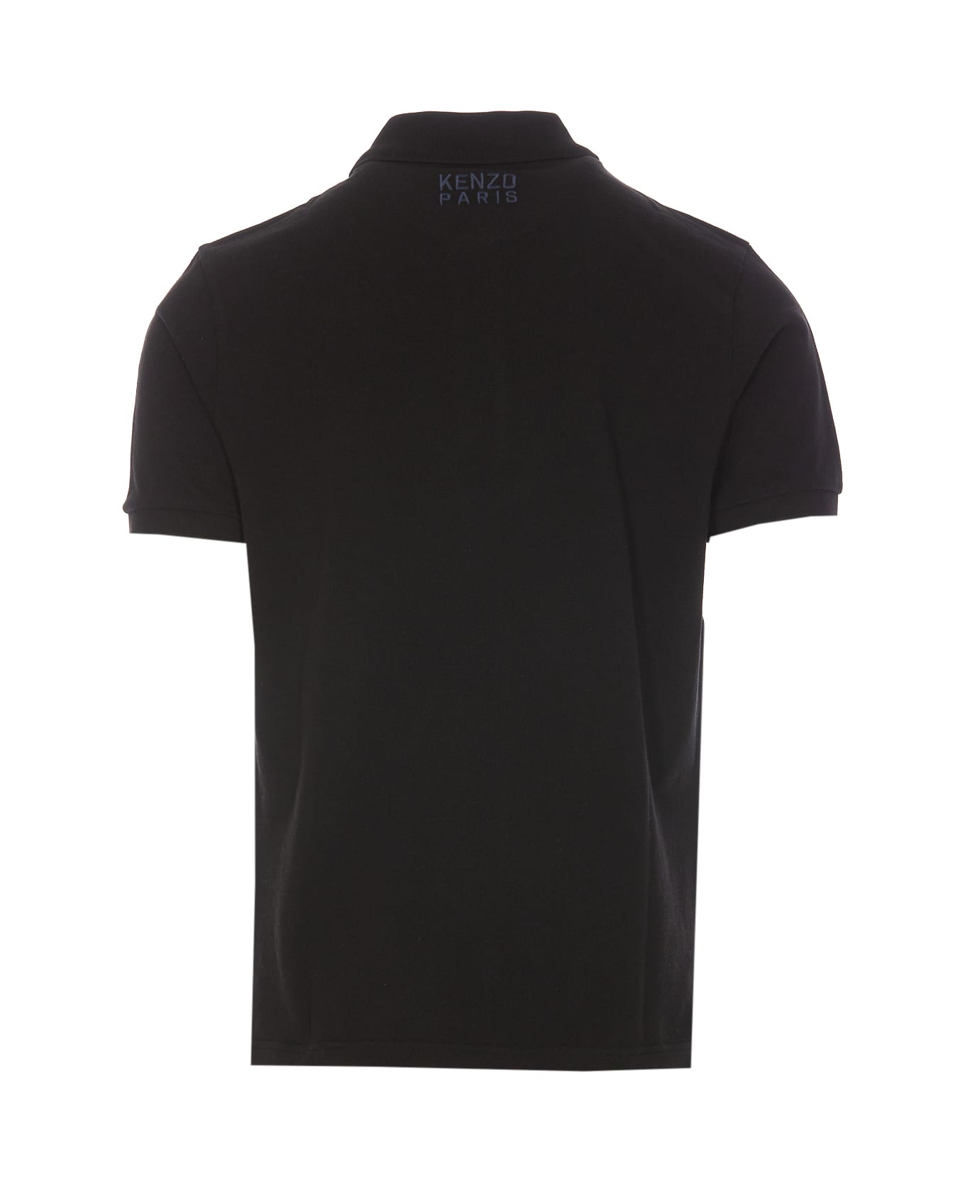 Kenzo Gots Happy Tiger Embroidered Polo - Black