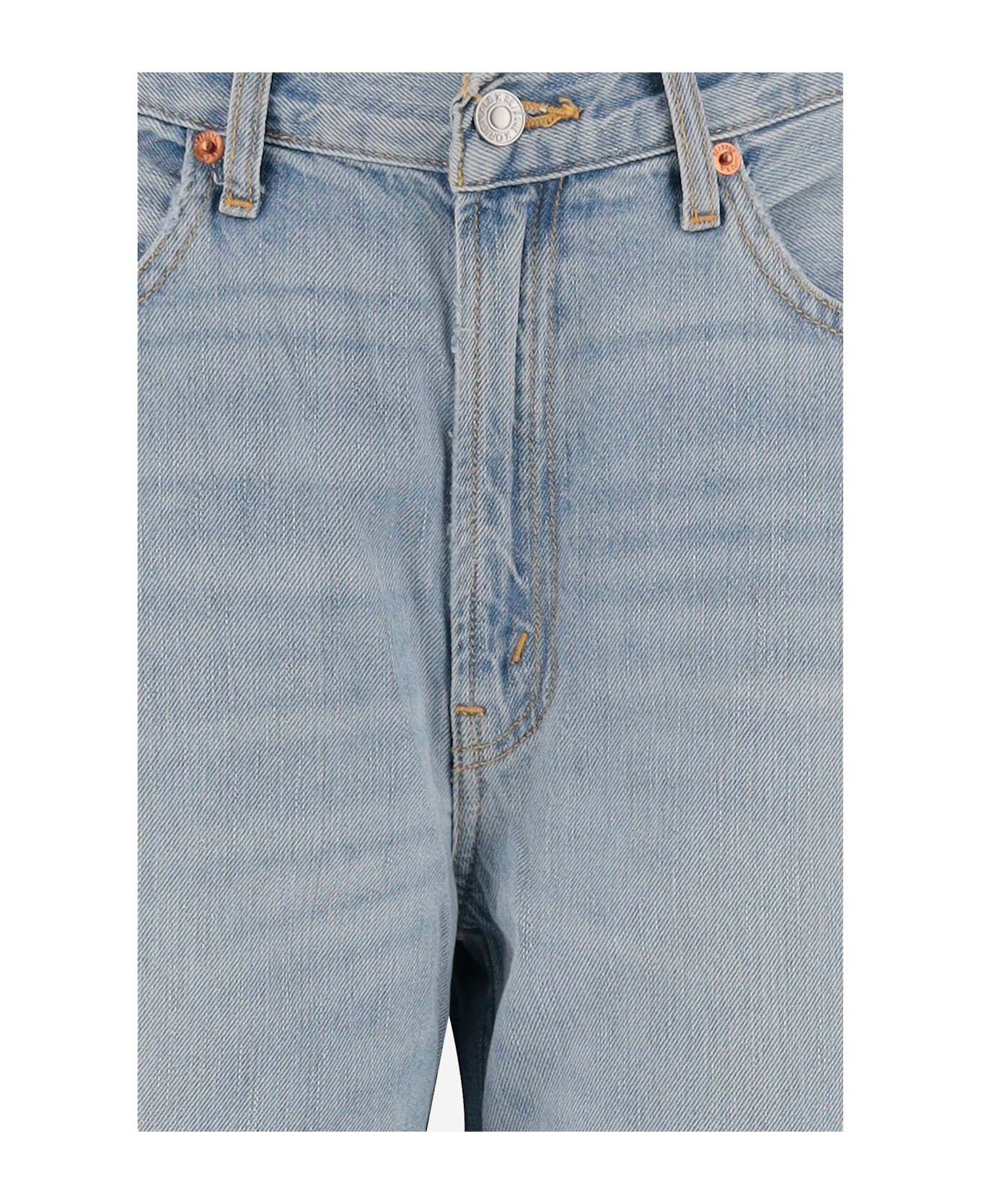 RE/DONE Cotton And Lyocell Jeans - Light denim