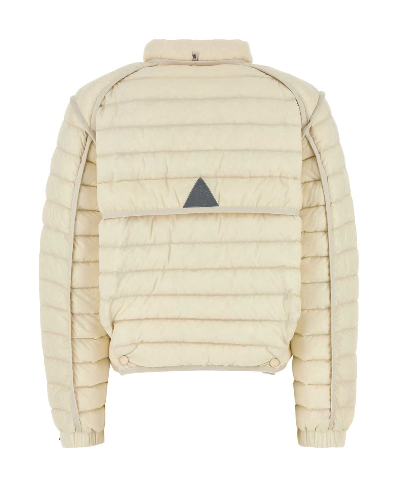 Moncler Grenoble Ivory Nylon Madulain Down Jacket - 04A