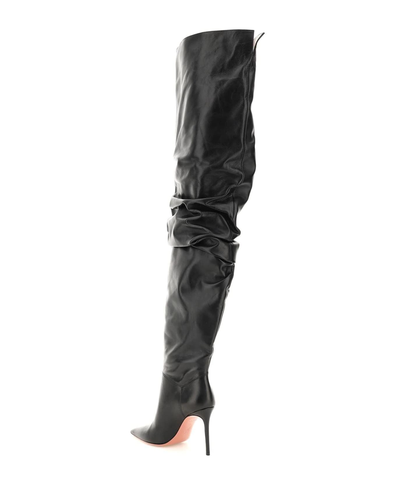 Amina Muaddi Jahleel Thigh-high Boots - Black