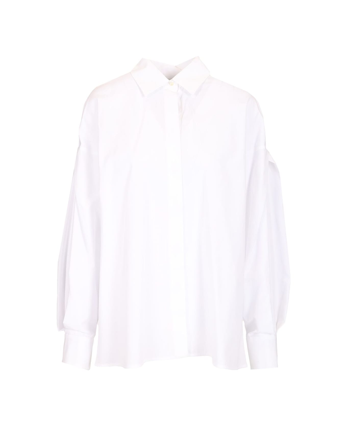 
S Max Mara 
marika
 Asymmetrical Shirt - WHITE