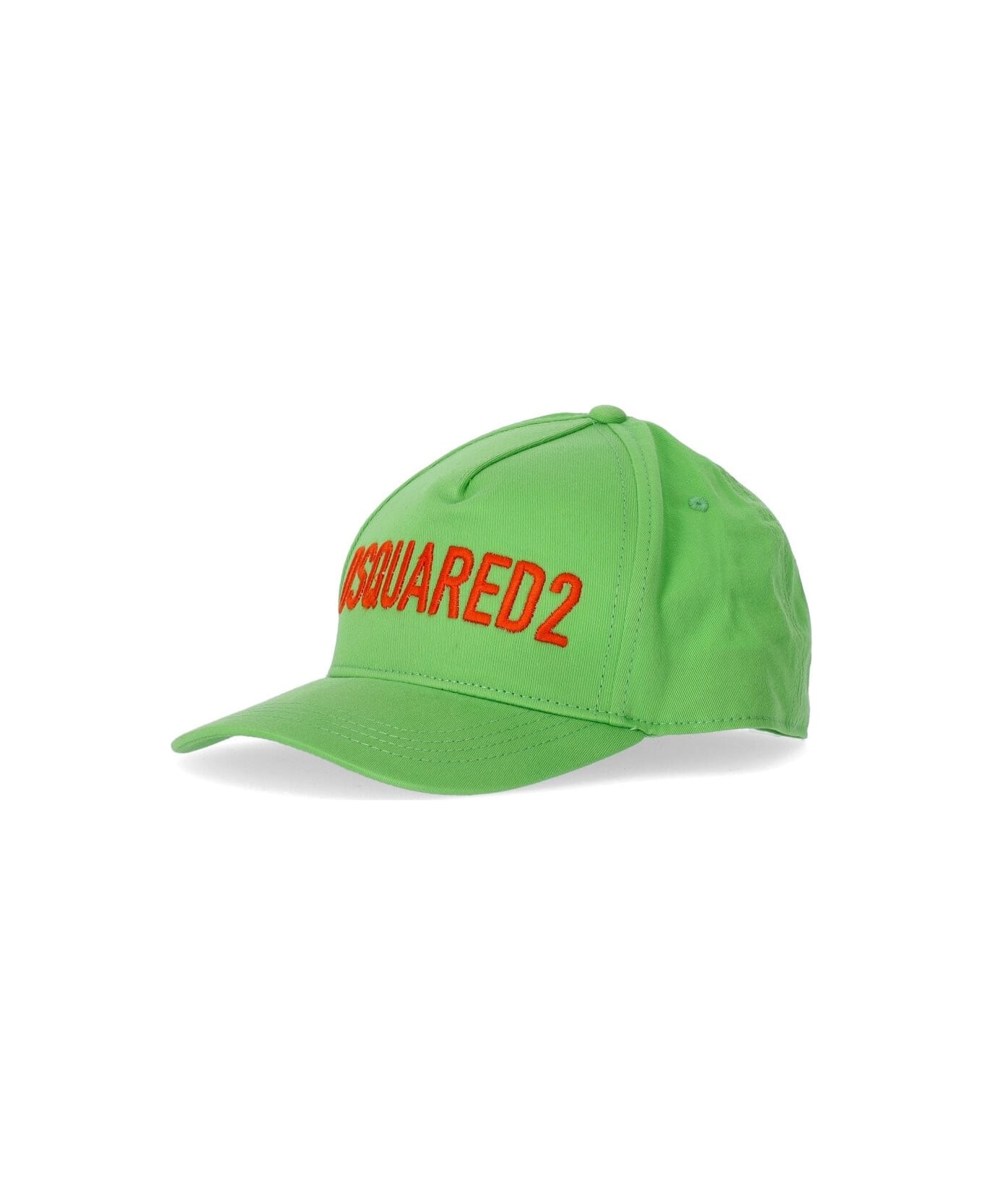 Dsquared2 Technicolor Acid Green Baseball Cap - Verde 帽子