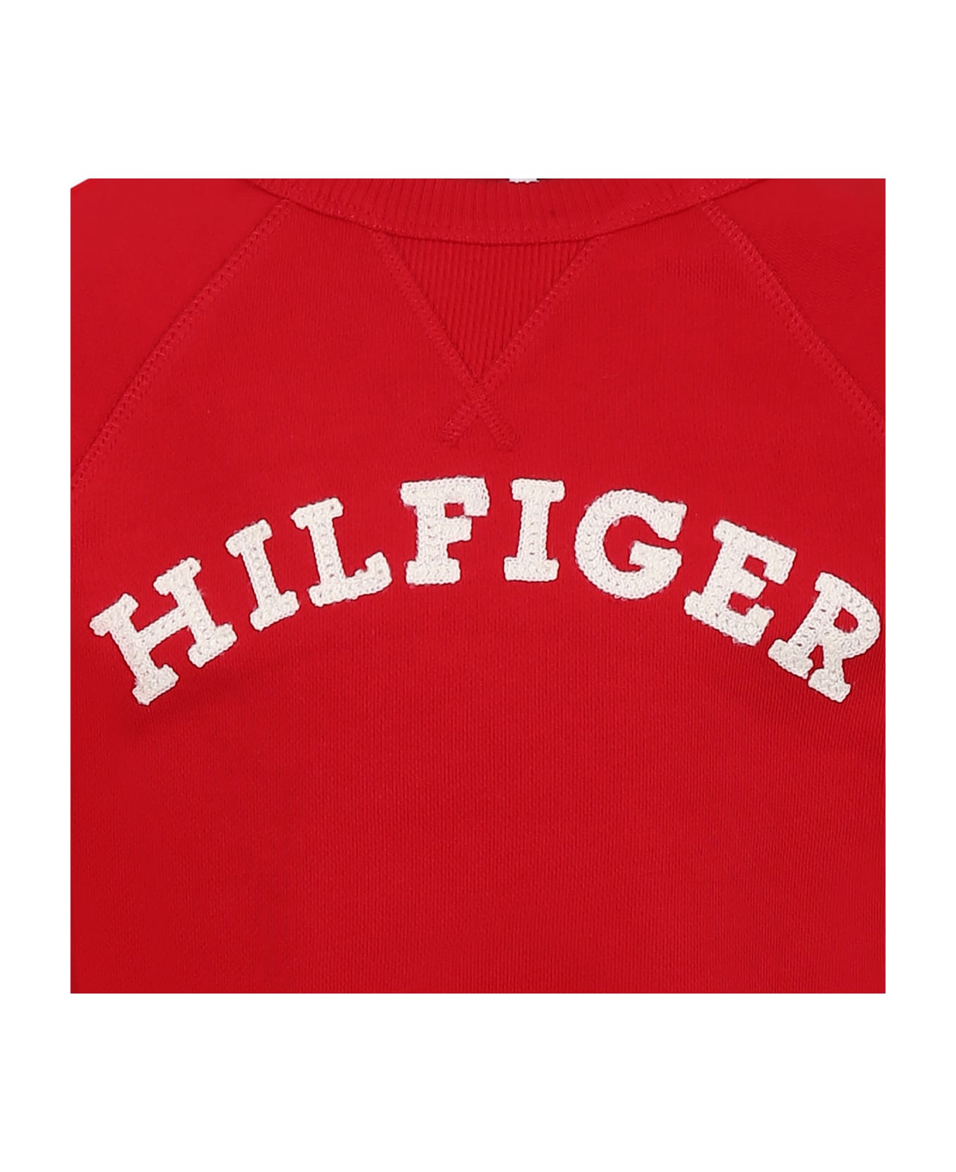 Tommy Hilfiger Burgundy Sweatshirt For Kids With Logo - Bordeaux