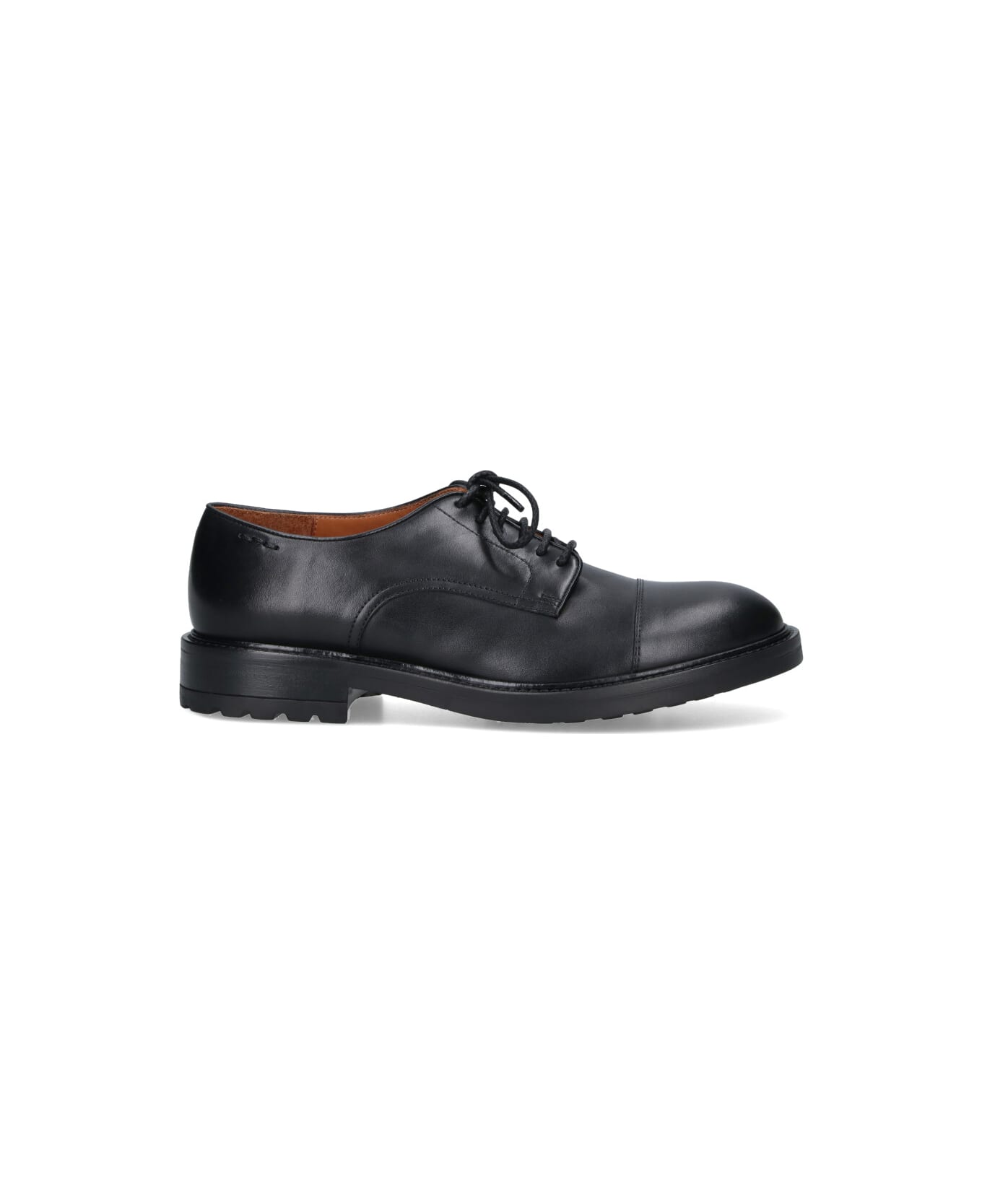 Alexander Hotto Leather Derby Shoes - Black  