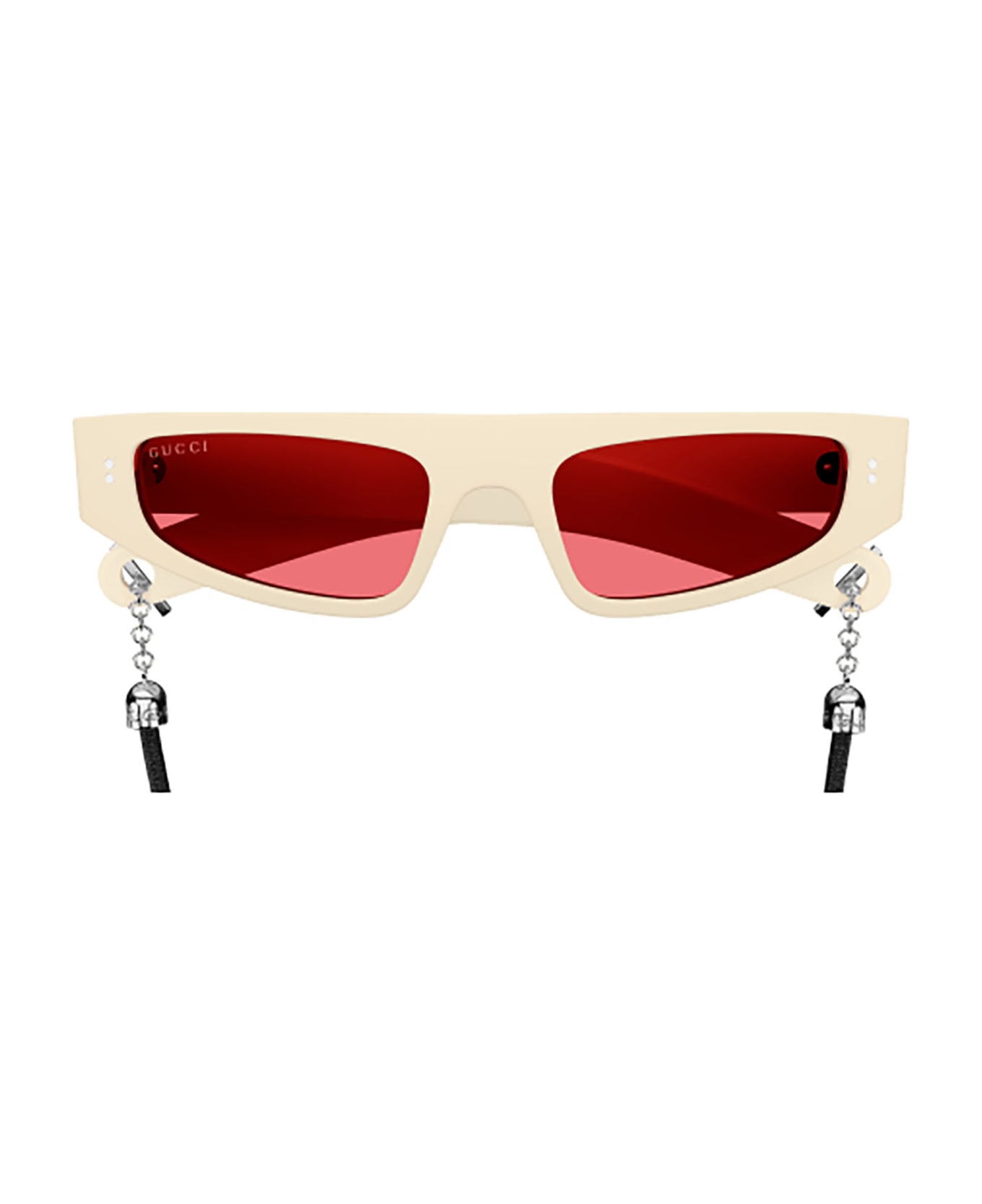 Gucci Eyewear GG1634S Sunglasses - Ivory Ivory Red サングラス