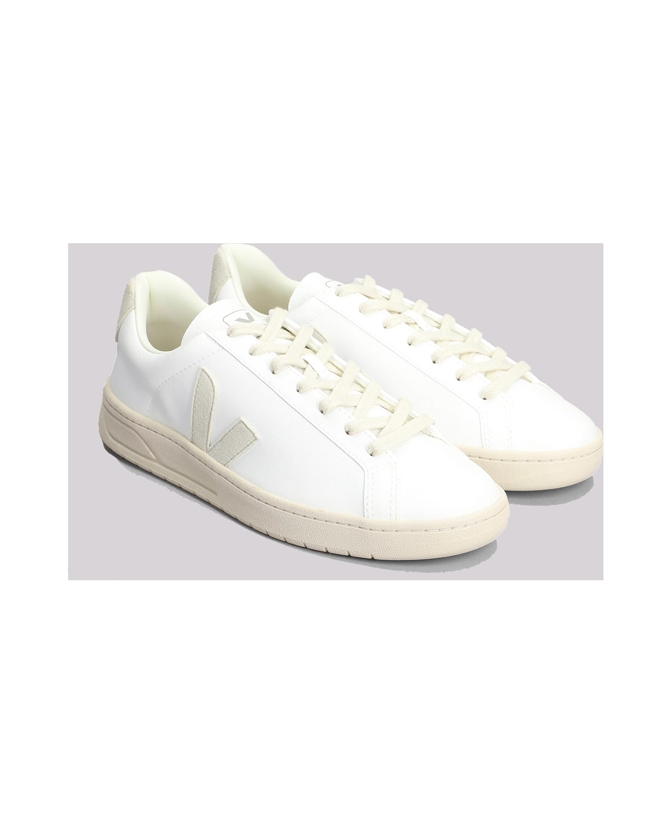 Veja White Leather Sneakers - WHITE_NATURAL
