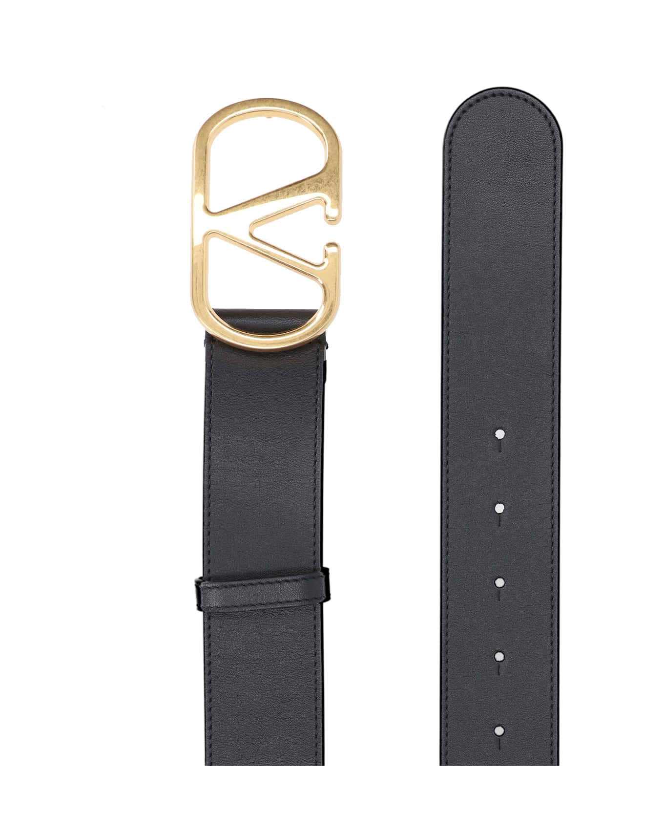 Valentino Garavani "vlogo Signature" Belt - Black  