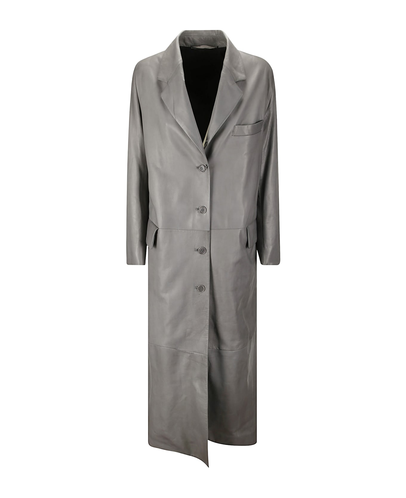 Salvatore Santoro Single-breasted Trench Coat - GREY