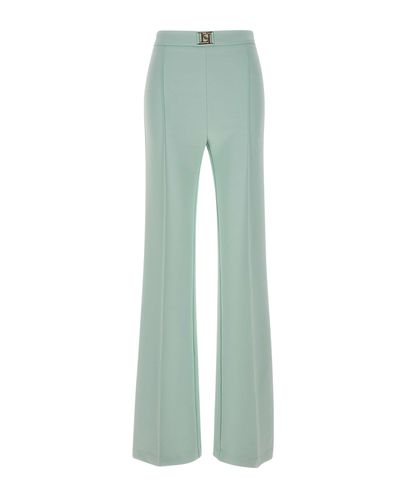 Elisabetta Franchi Light Blue Trousers - GREEN