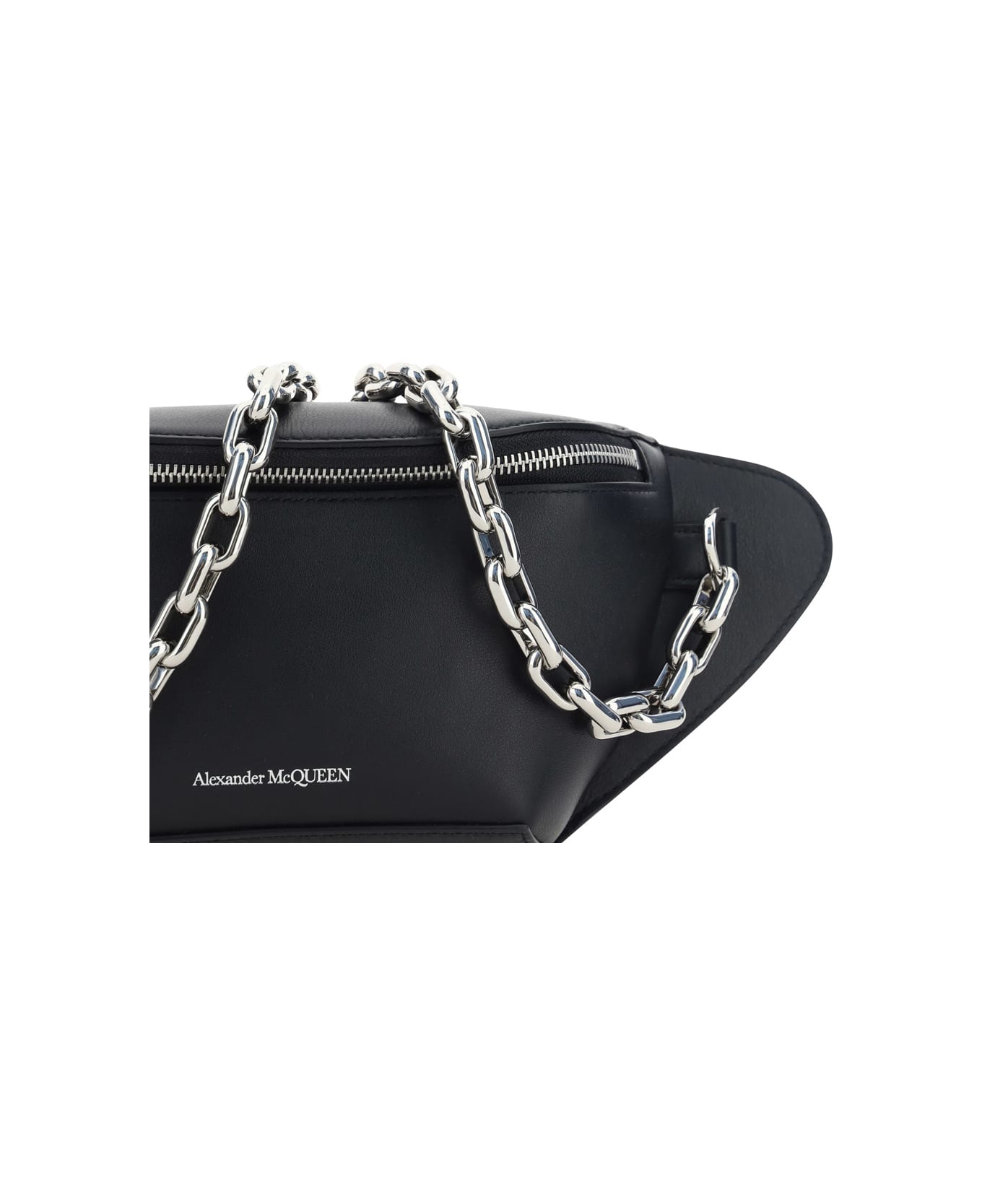 Alexander McQueen Chain Strap Belt Bag - Black