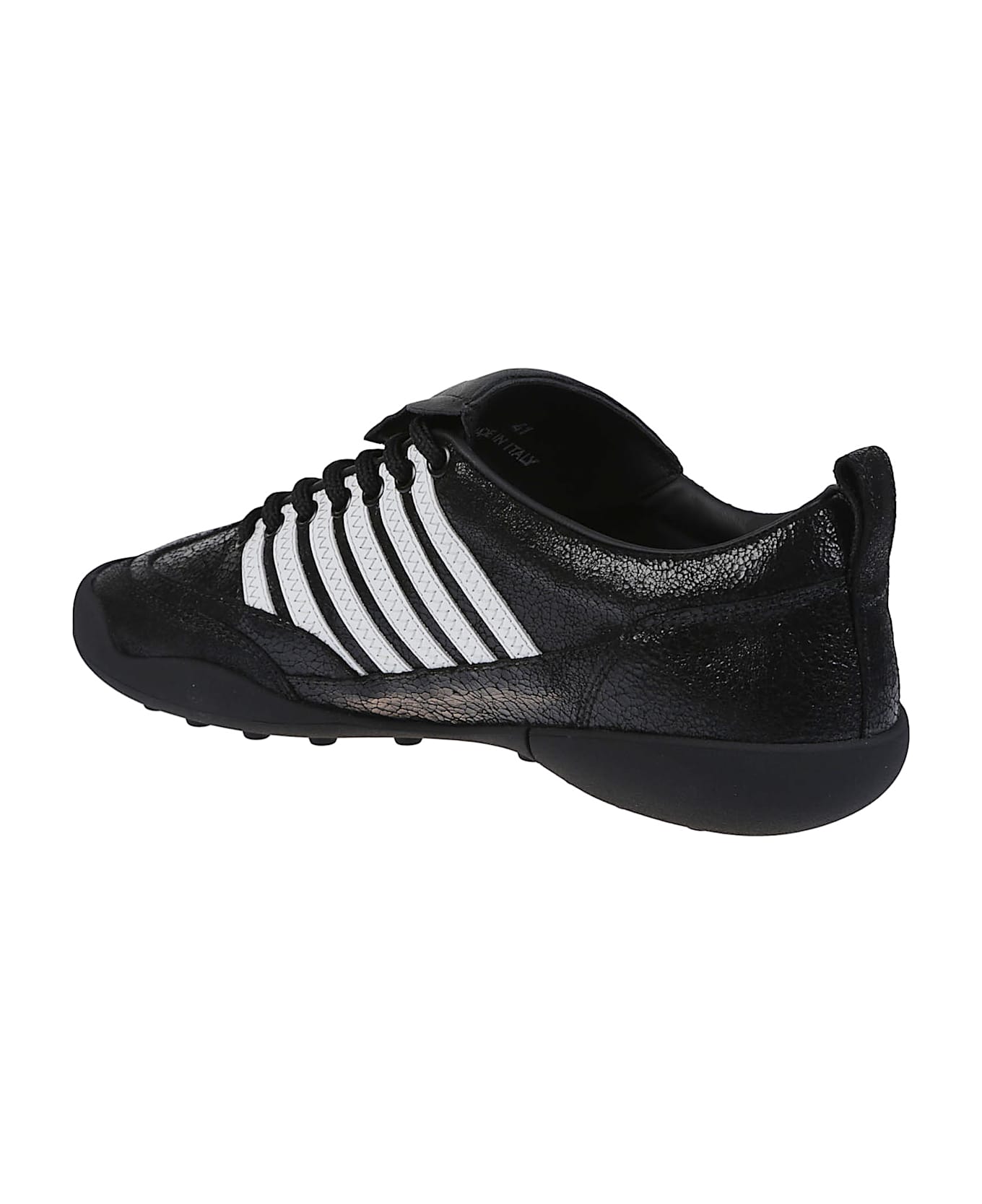 Dsquared2 Soccer Lace-up Low Top Sneakers - Nero/bianco