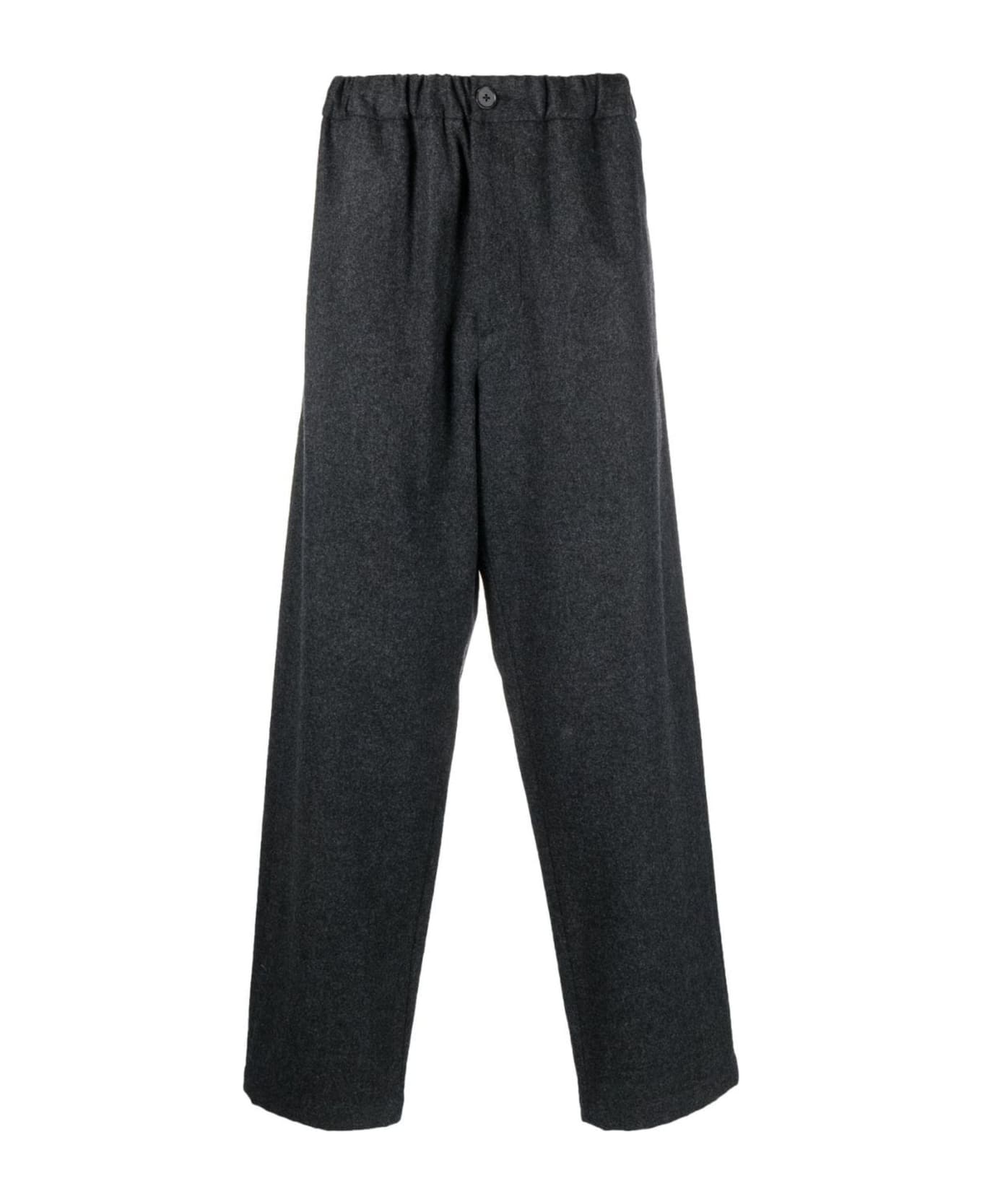 Jil Sander Grey Cotton Trousers - Grey ボトムス