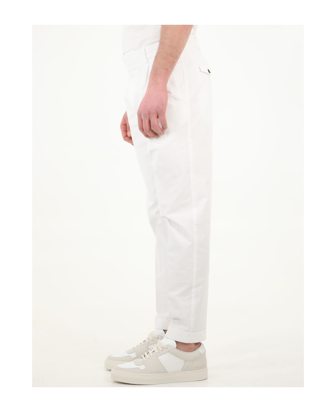 PT Torino White Trousers