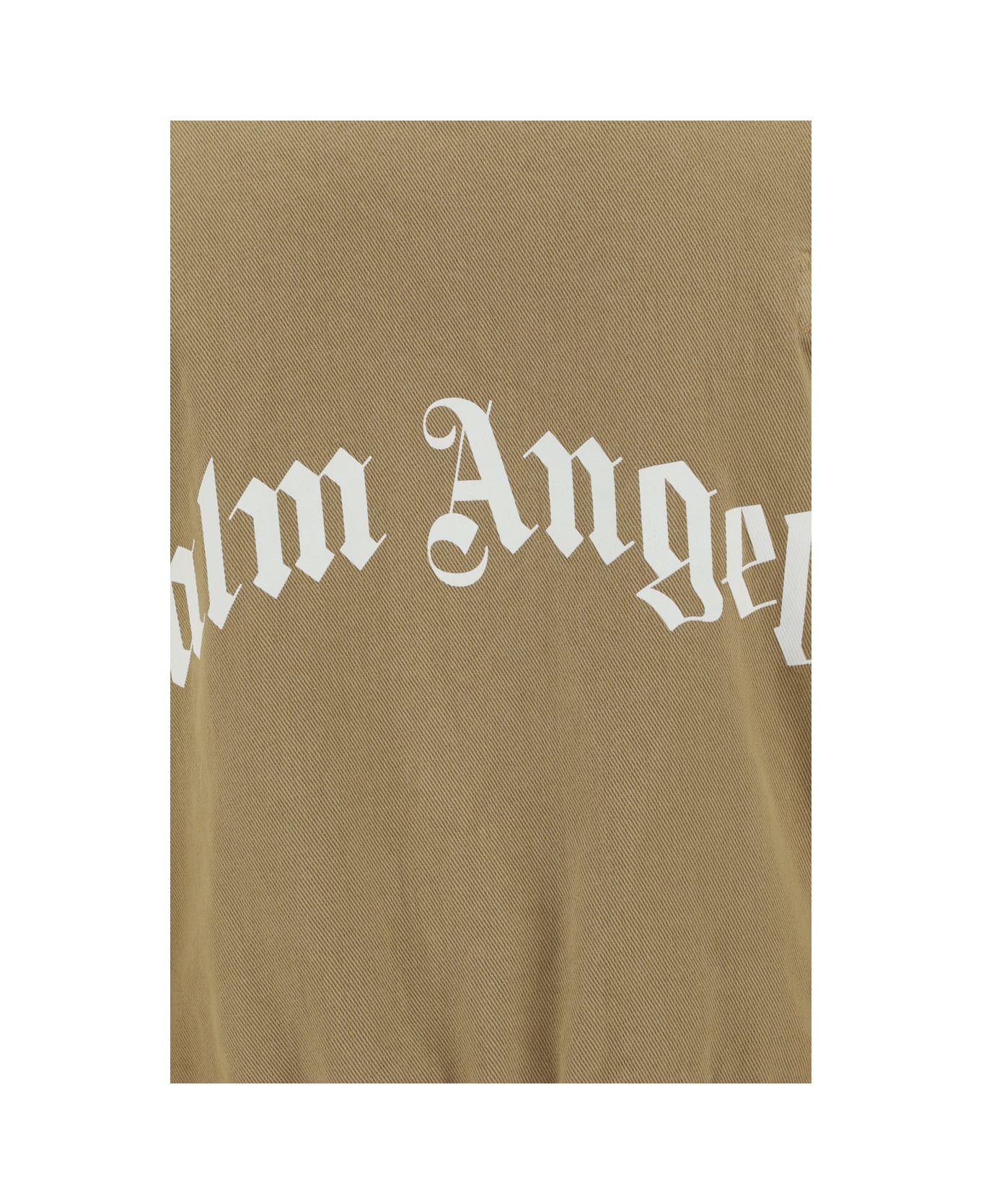 Palm Angels Logo Print Track Jacket - Beige Brown コート