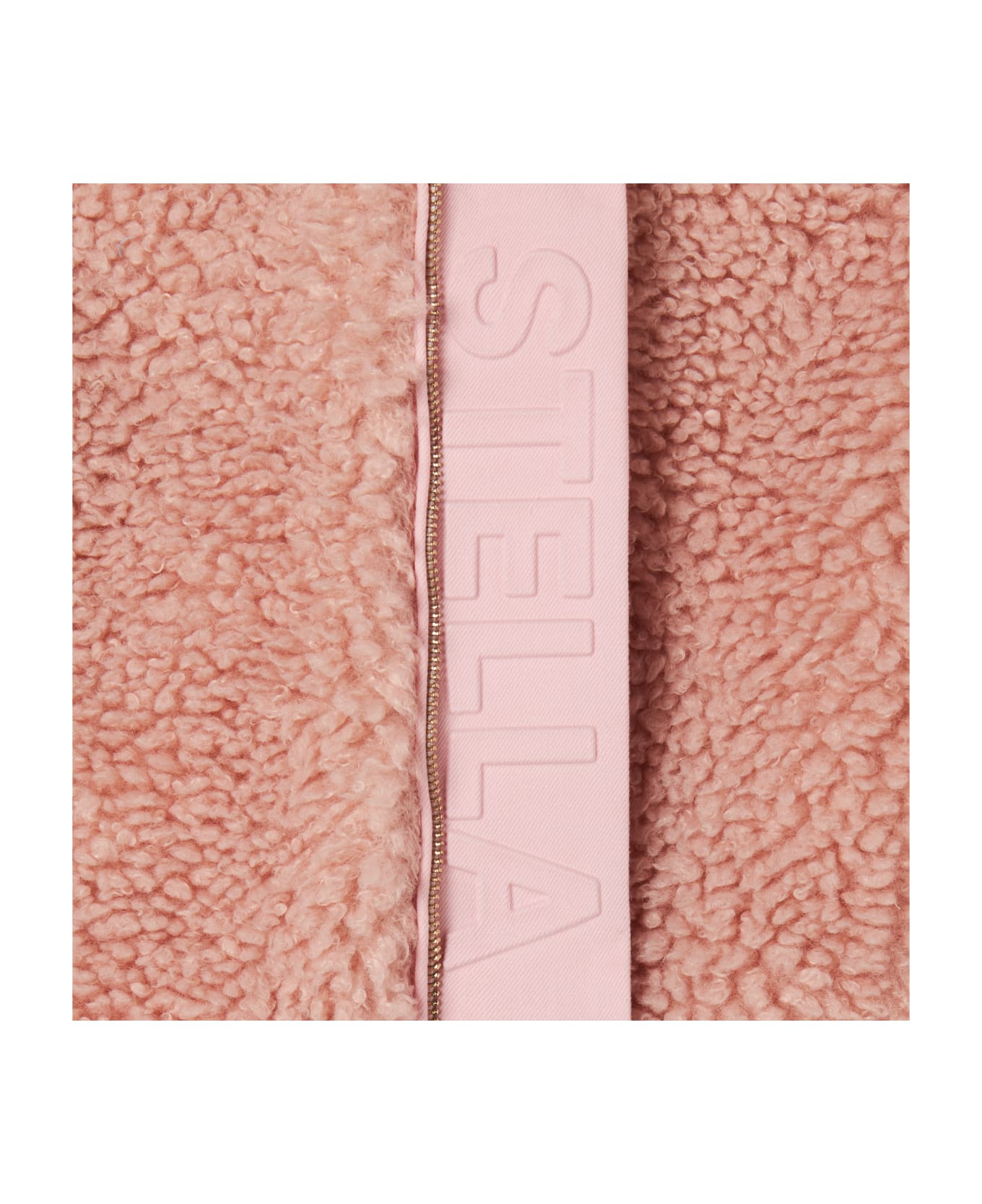 Stella McCartney Kids Faux Fur Coat With Zip - Pink