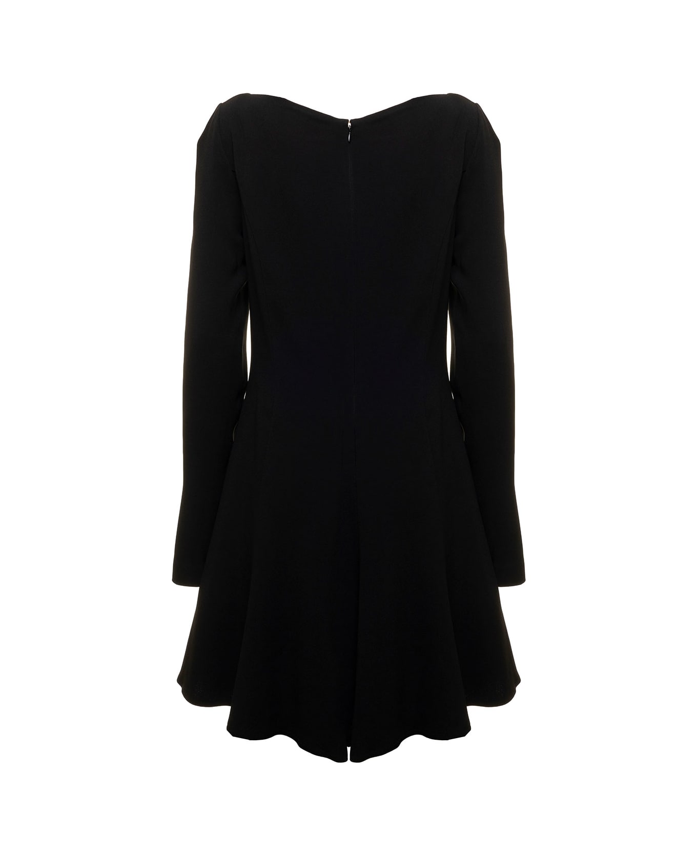 Blumarine Black Viscose Corset Dress Woman Blumarine - BLACK ワンピース＆ドレス