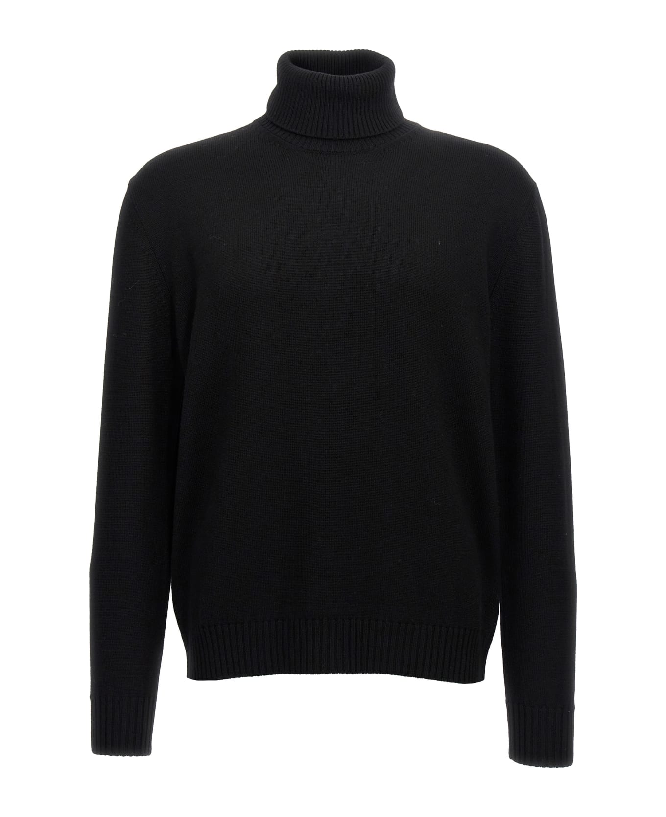 Ballantyne Wool Turtleneck Sweater - Black  