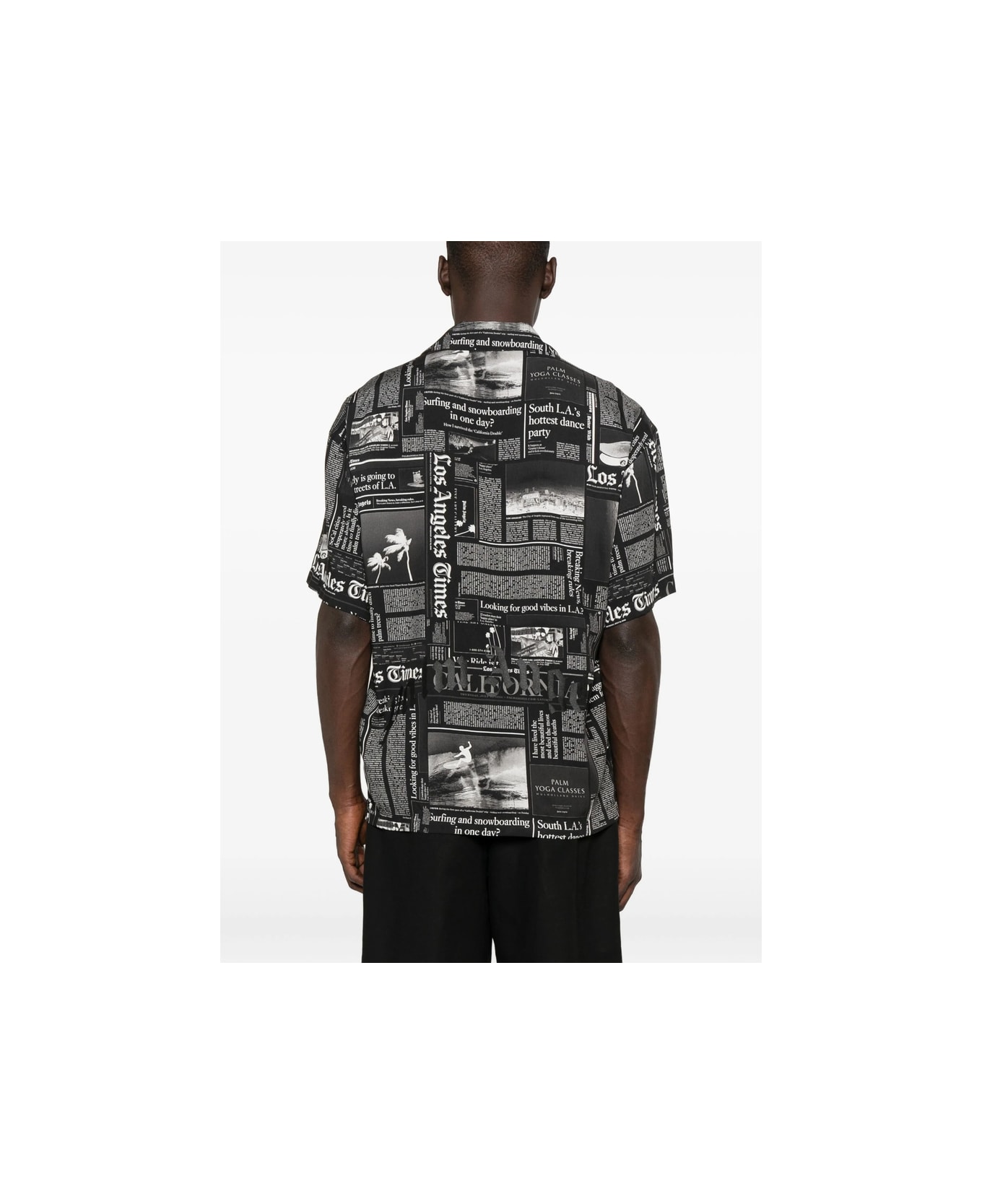 Palm Angels Shirt - BLACK/WHITE