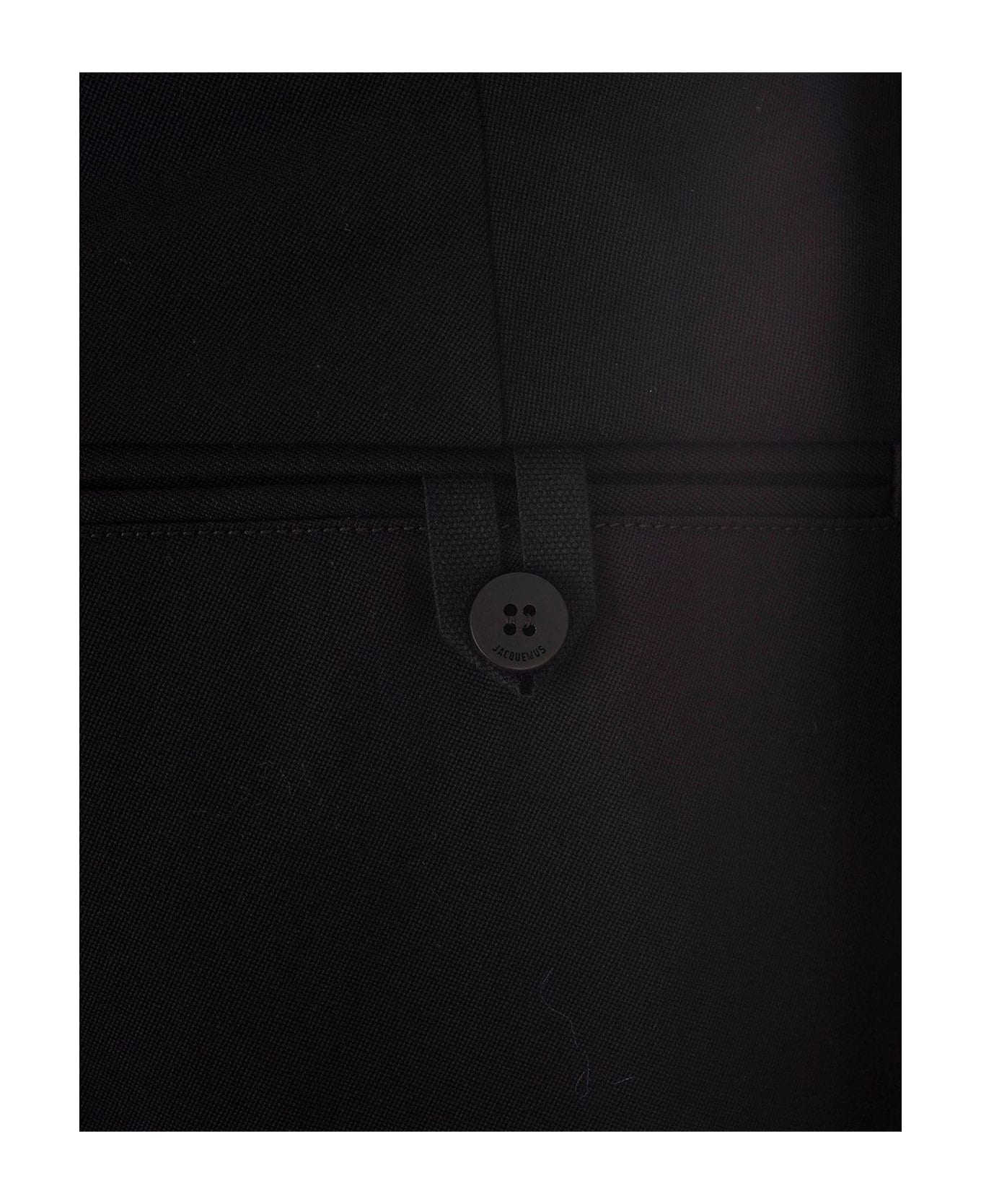 Jacquemus Wide Tailored Bermuda Shorts - Black