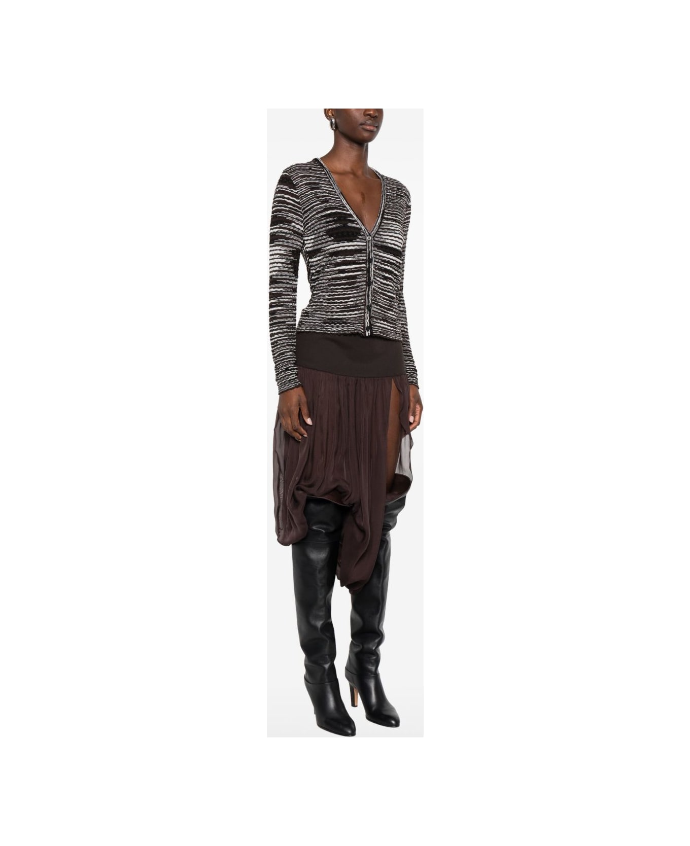 Missoni Wool Blend Cardigan - Brown