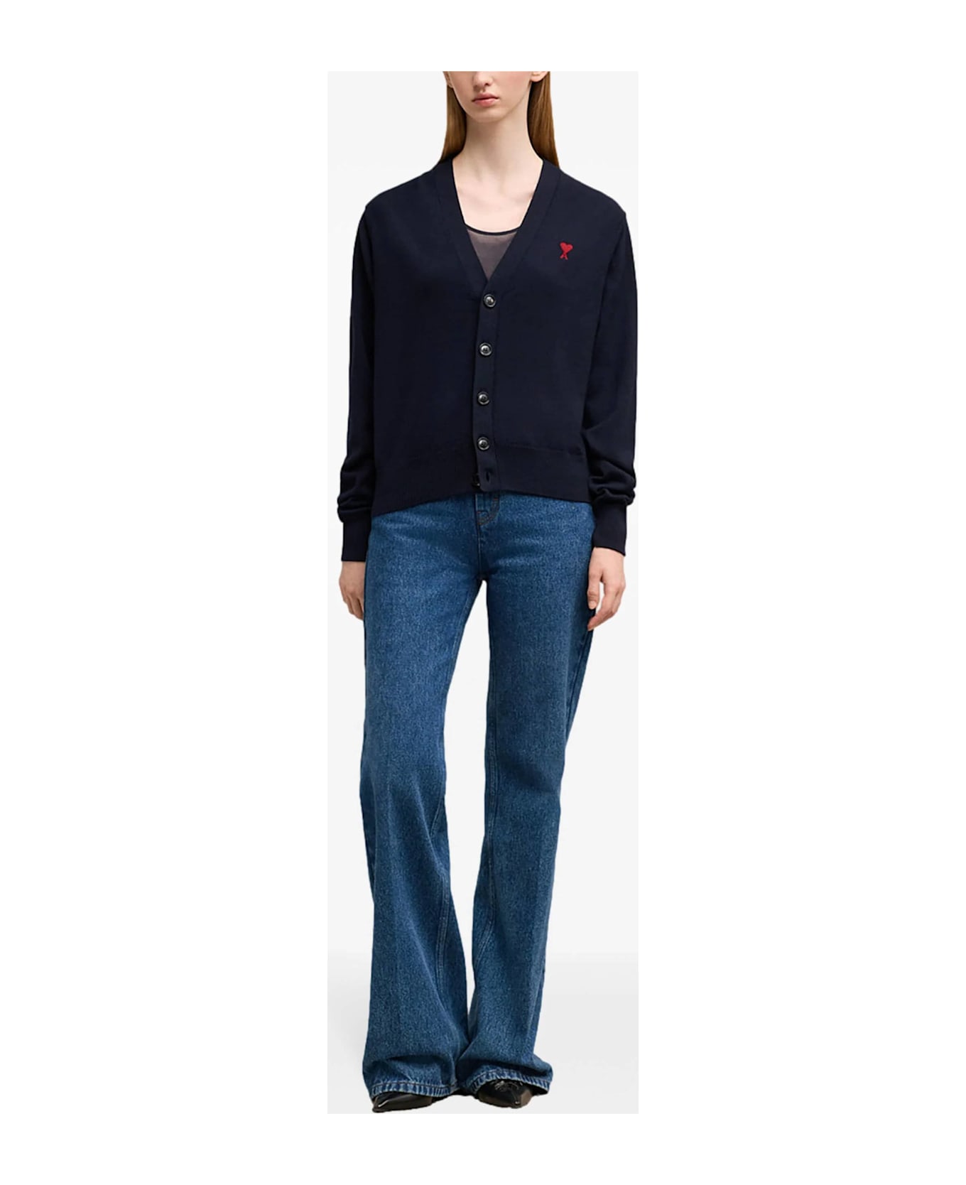 Ami Alexandre Mattiussi Cardigan - Night Blue