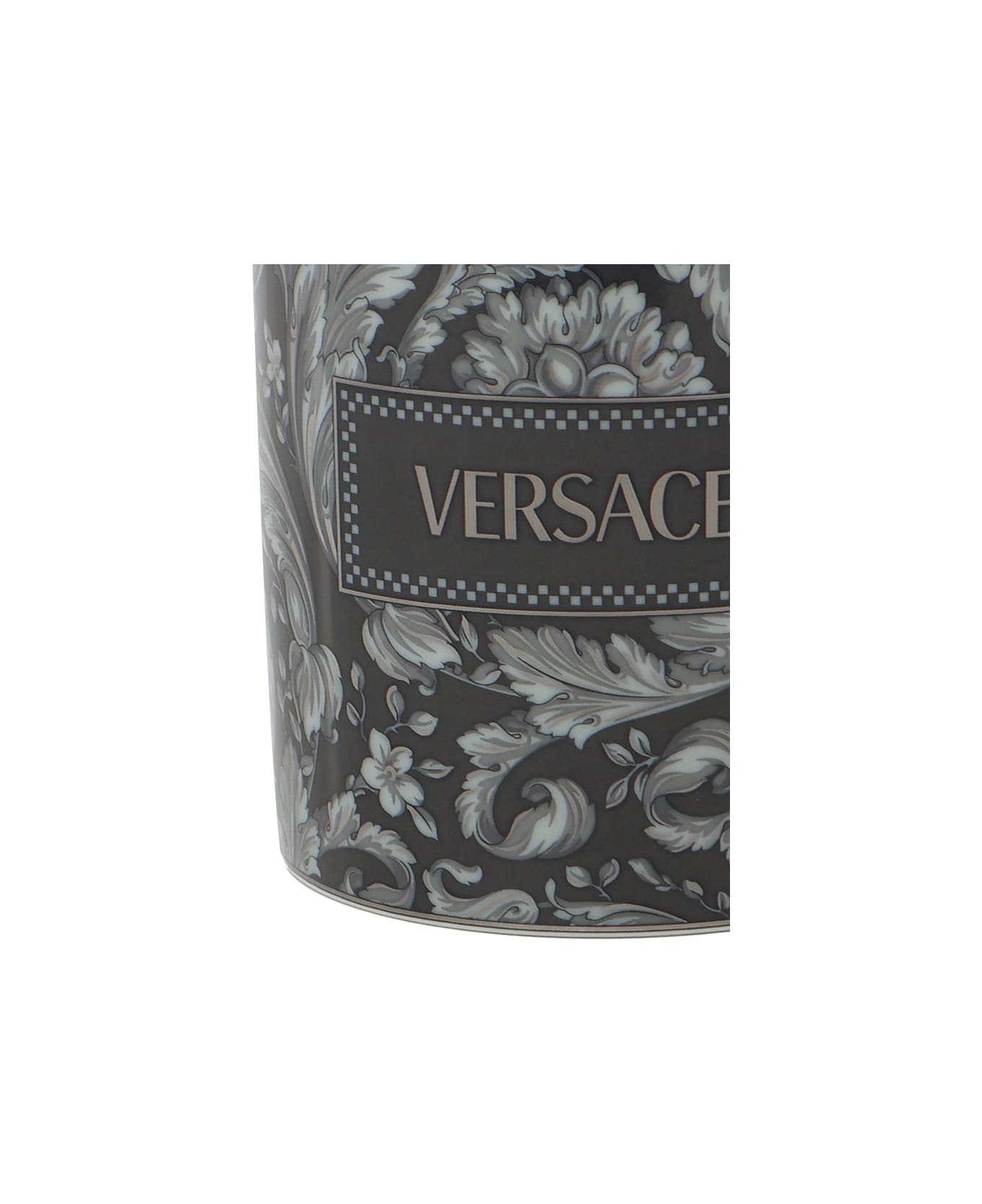 Versace Barocco Ceramic Mug - WHITE, grey