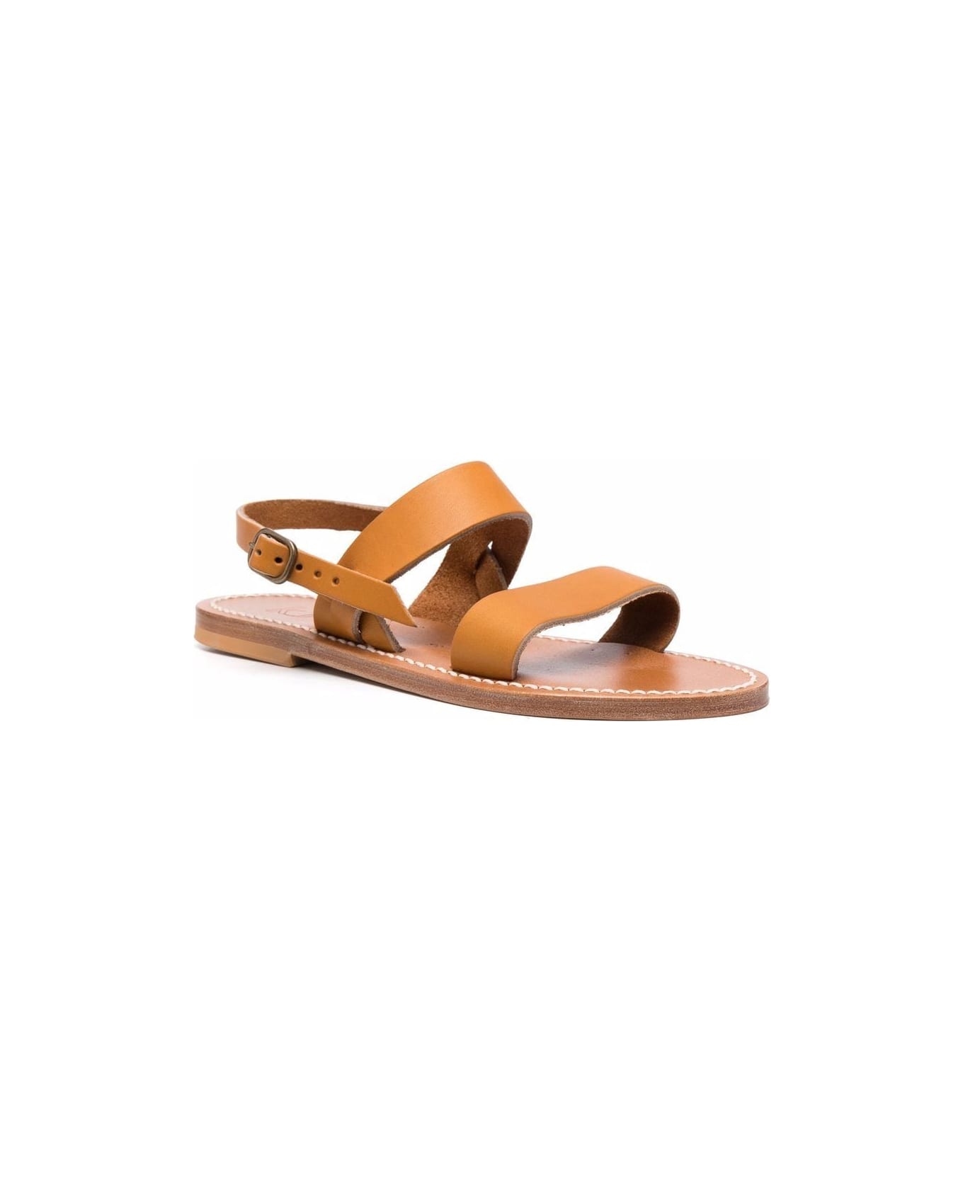K.Jacques Barigoule Leather Sandals - Leather Brown