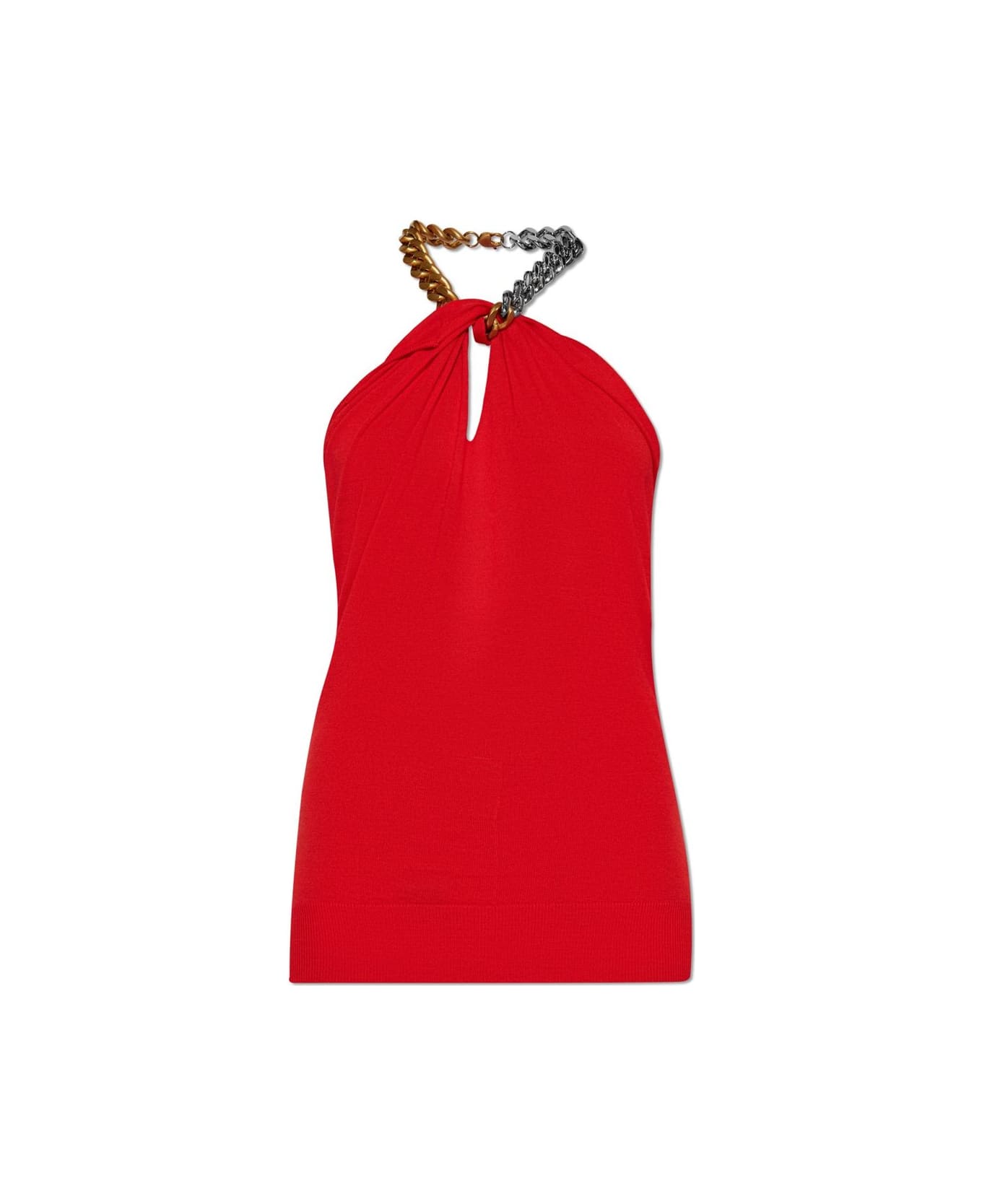 Stella McCartney Chained Sleeveless Top - Lipstick red