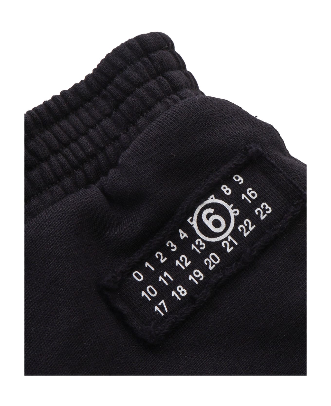MM6 Maison Margiela Black Sweatshirt Pants - BLACK