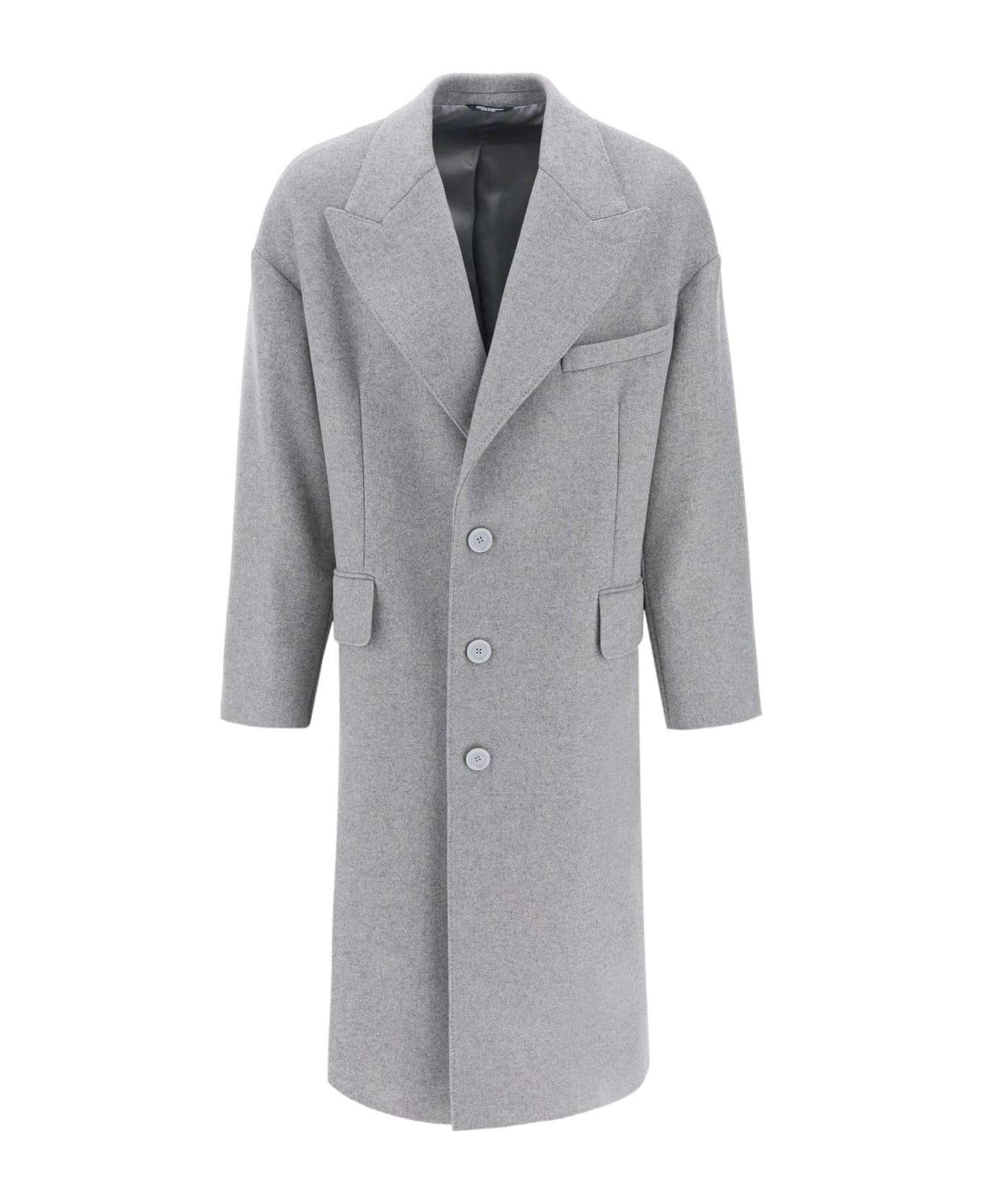 Dolce & Gabbana Deconstructed Maxi Coat - grey