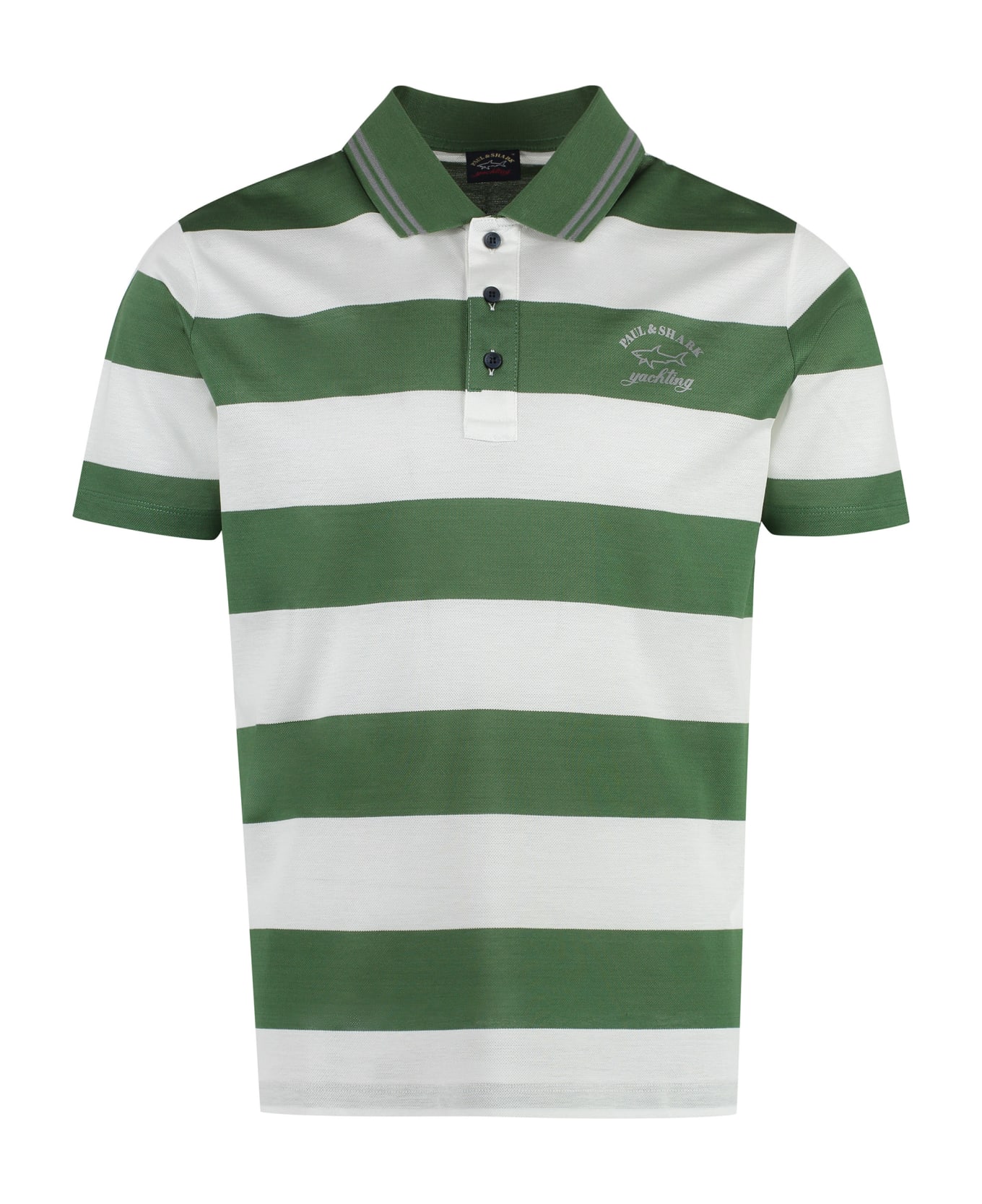 Paul&Shark Cotton-piqué Polo Shirt - green