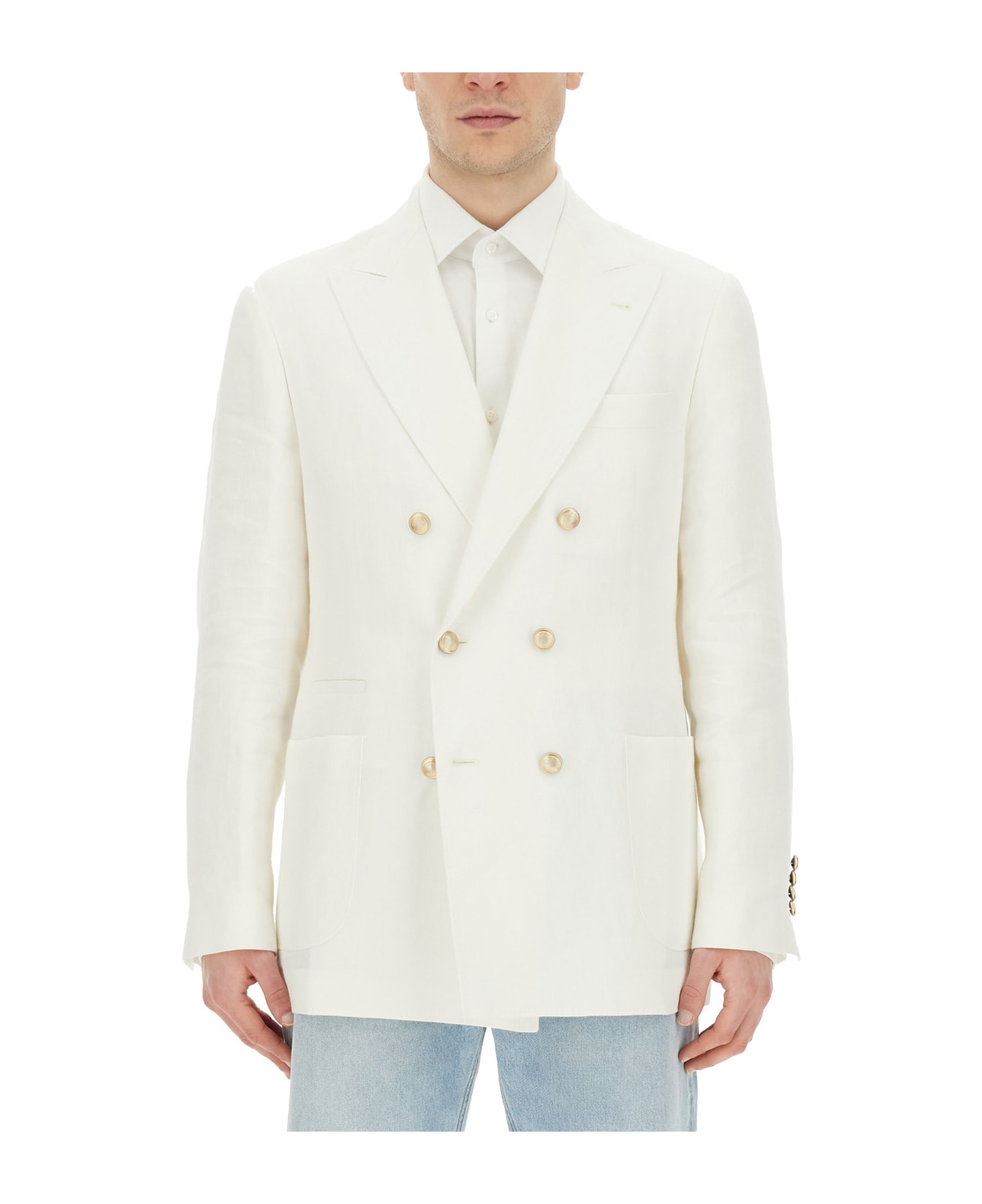 Brunello Cucinelli Double-breasted Jacket - BIANCO ブレザー