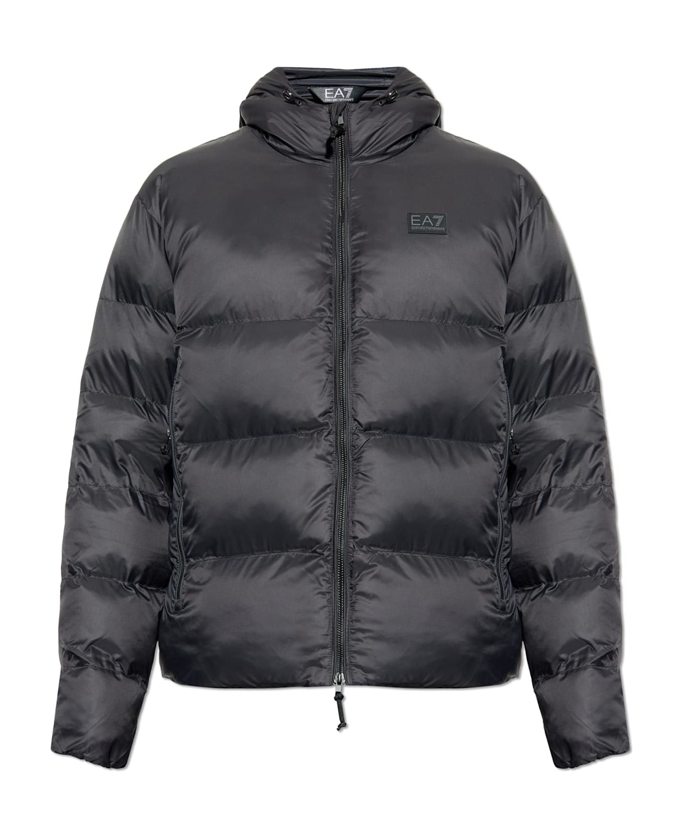 EA7 Emporio Armani Insulated Jacket With Logo - Black