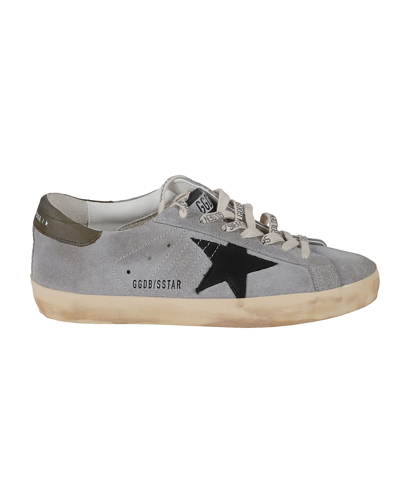 Golden Goose Super-star Classic Sneakers - Grey/Black/Forest Green