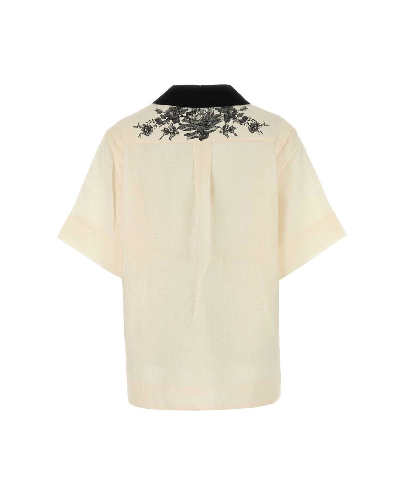 Zimmermann Short Sleeve Shirt - CREAMFLORAL