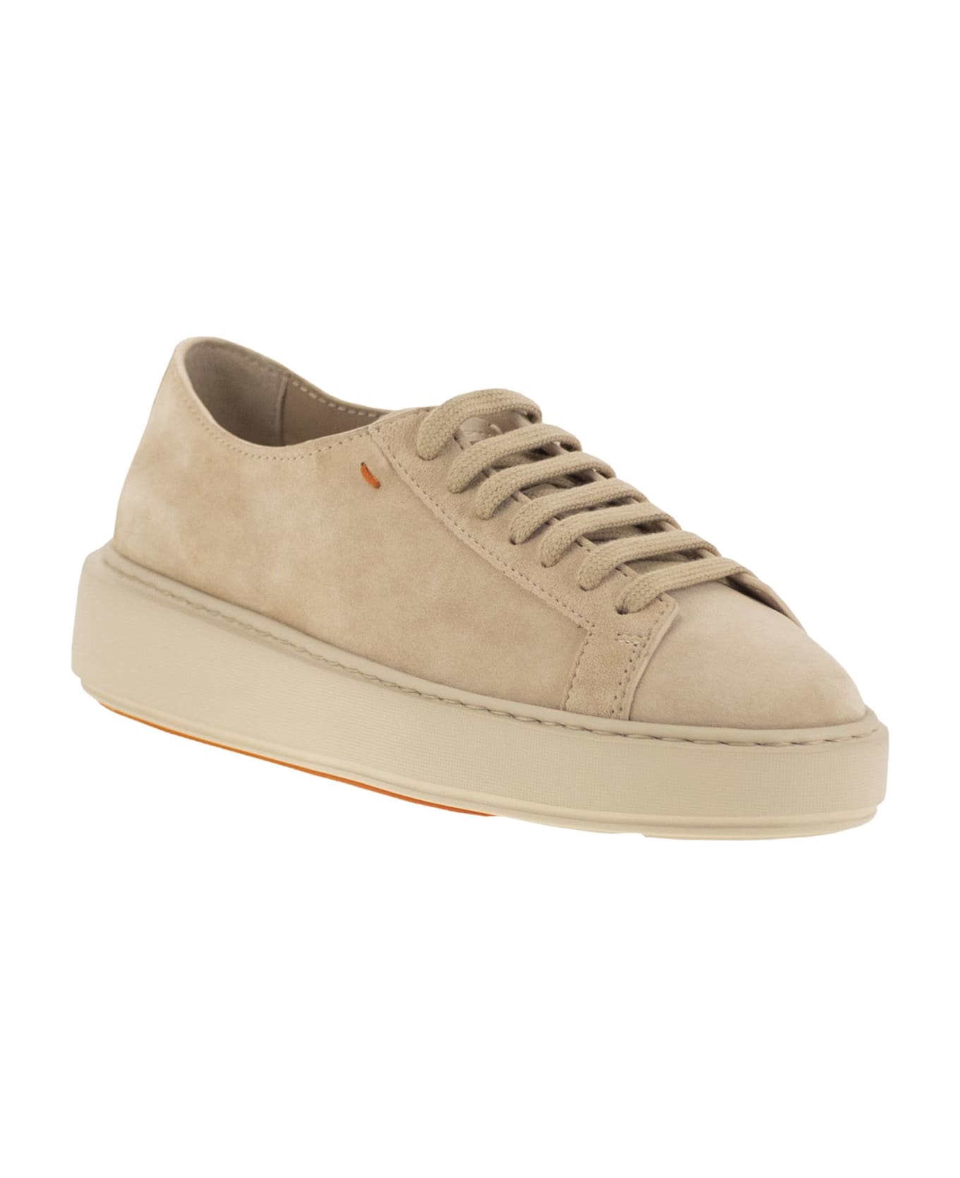 Santoni Suede Sneakers - Beige