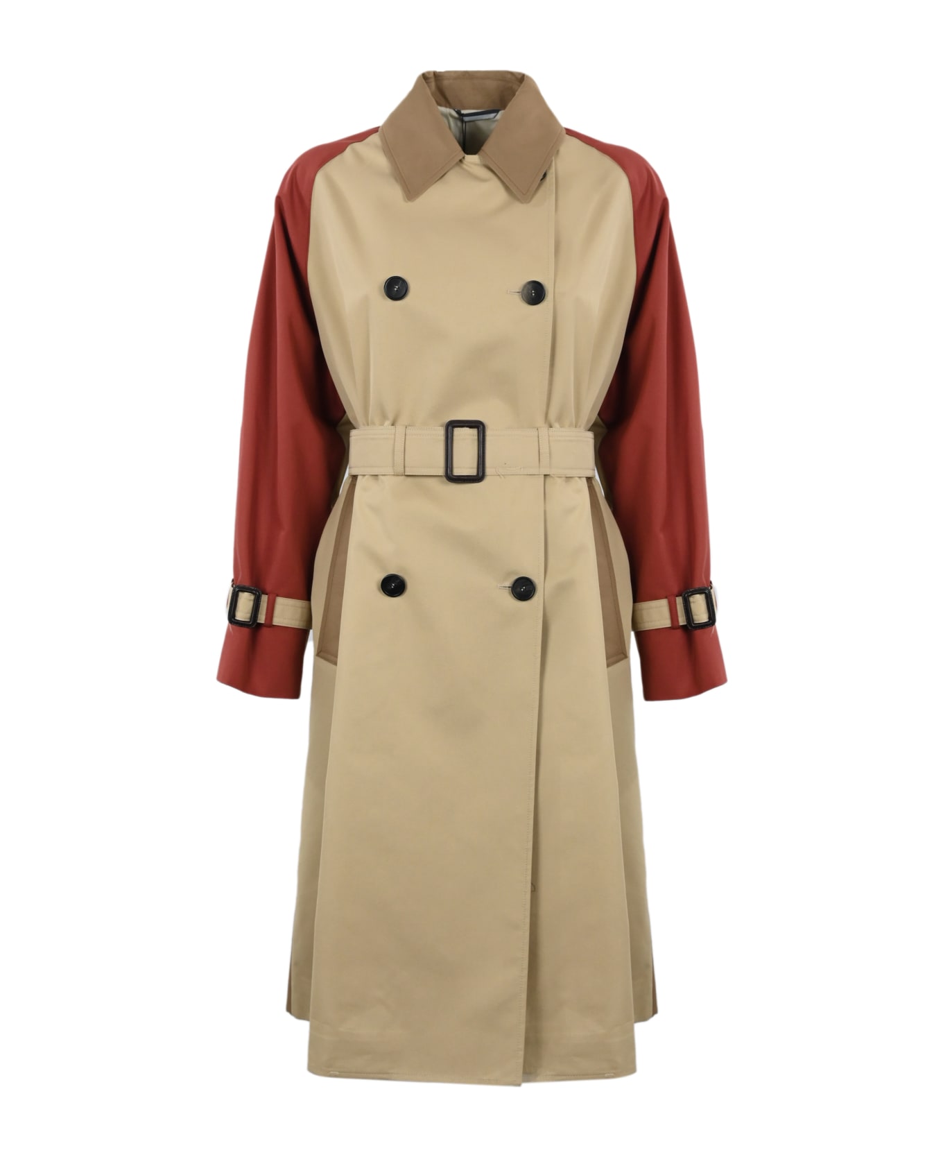 Weekend Max Mara Double-breasted Trench Coat - Beige