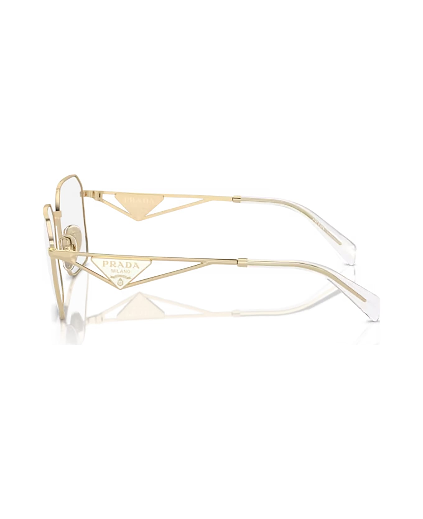 Prada Eyewear Pr A51v Pale Gold Glasses - Pale Gold