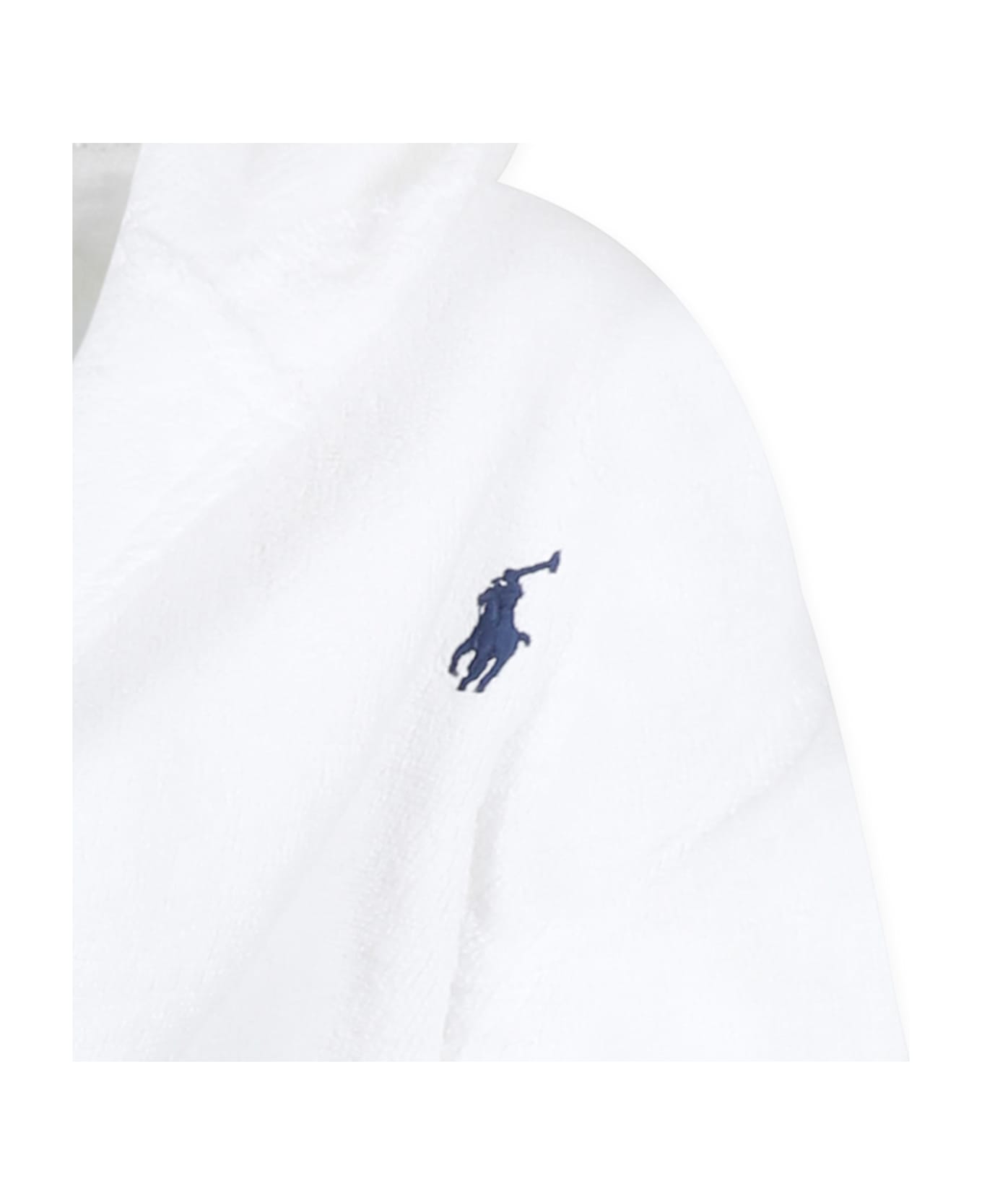 Ralph Lauren White Bathrobe For Kids - White