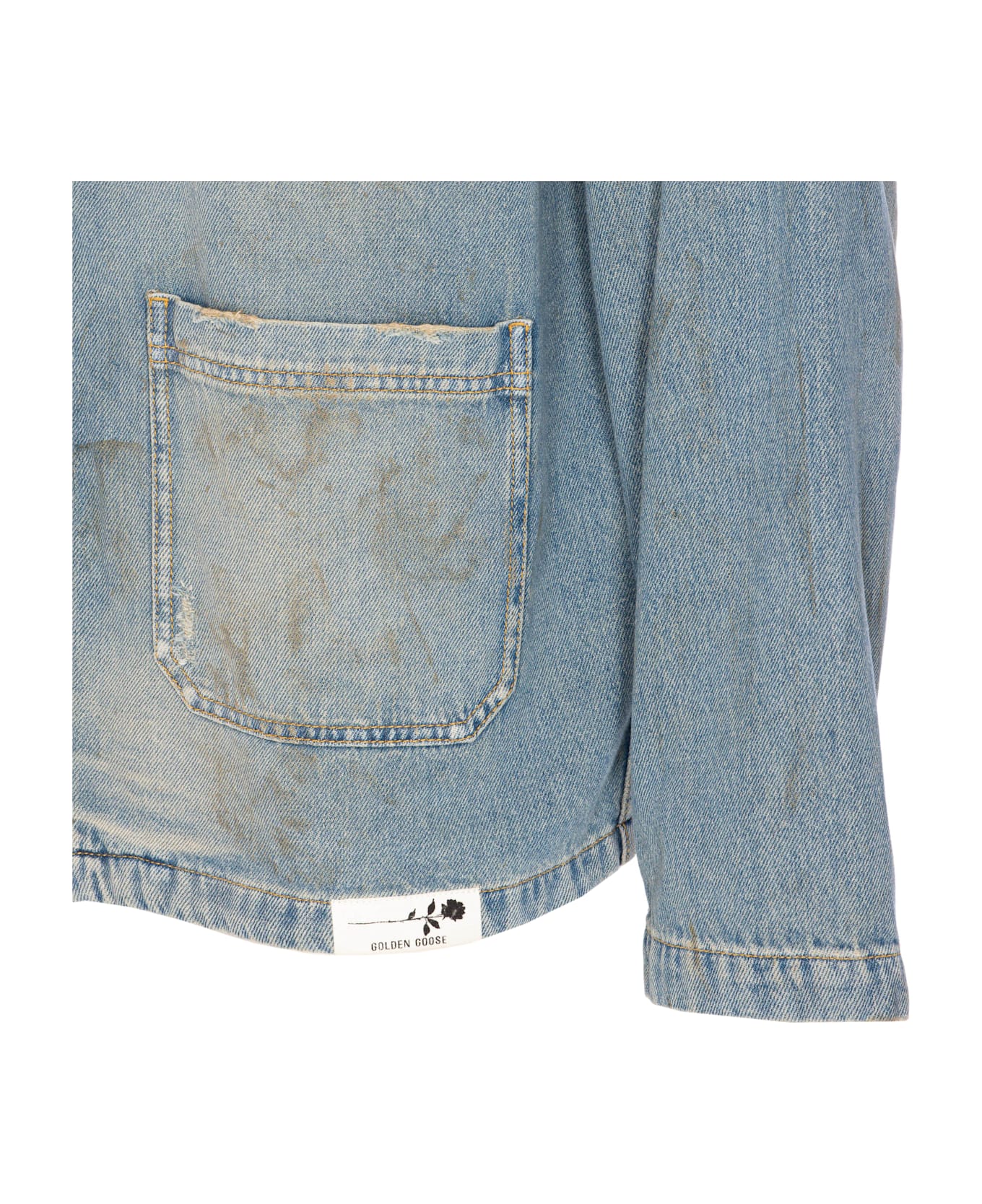 Golden Goose Mackenzie Work Denim Jacket - LIGHT BLUE
