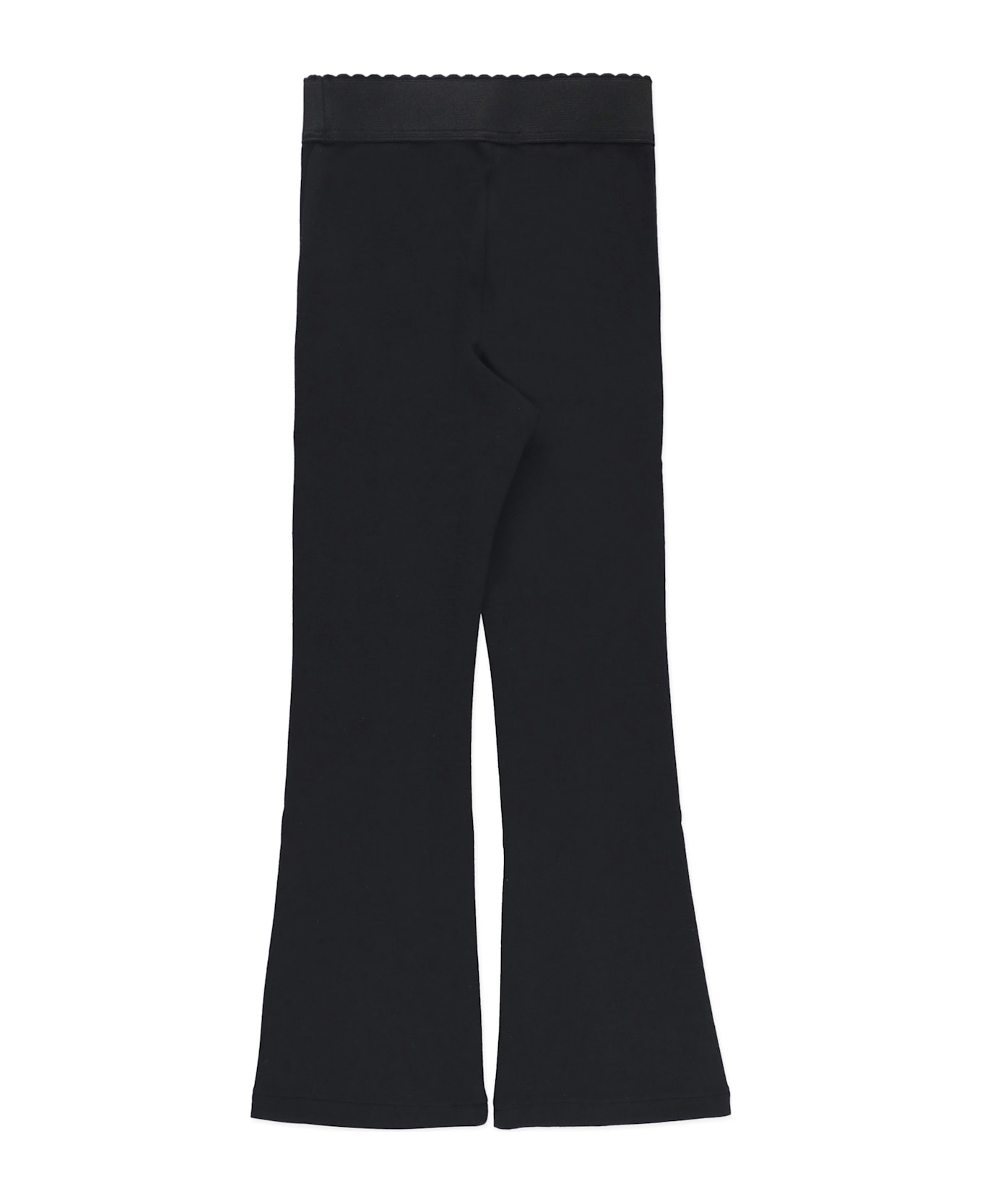 Dolce & Gabbana Pants With Logo - Black