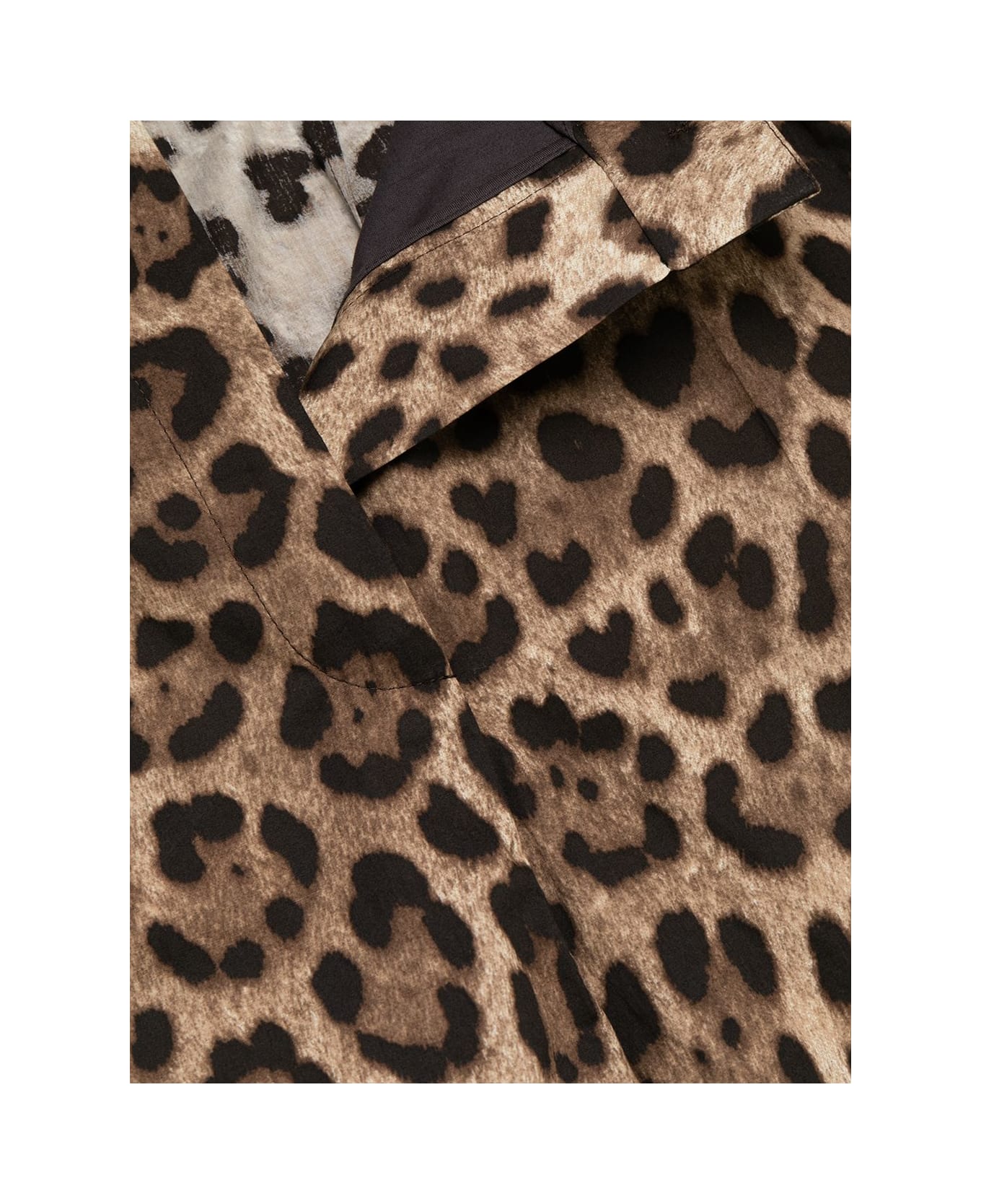 Dolce & Gabbana Printed Cotton Shorts - Brown