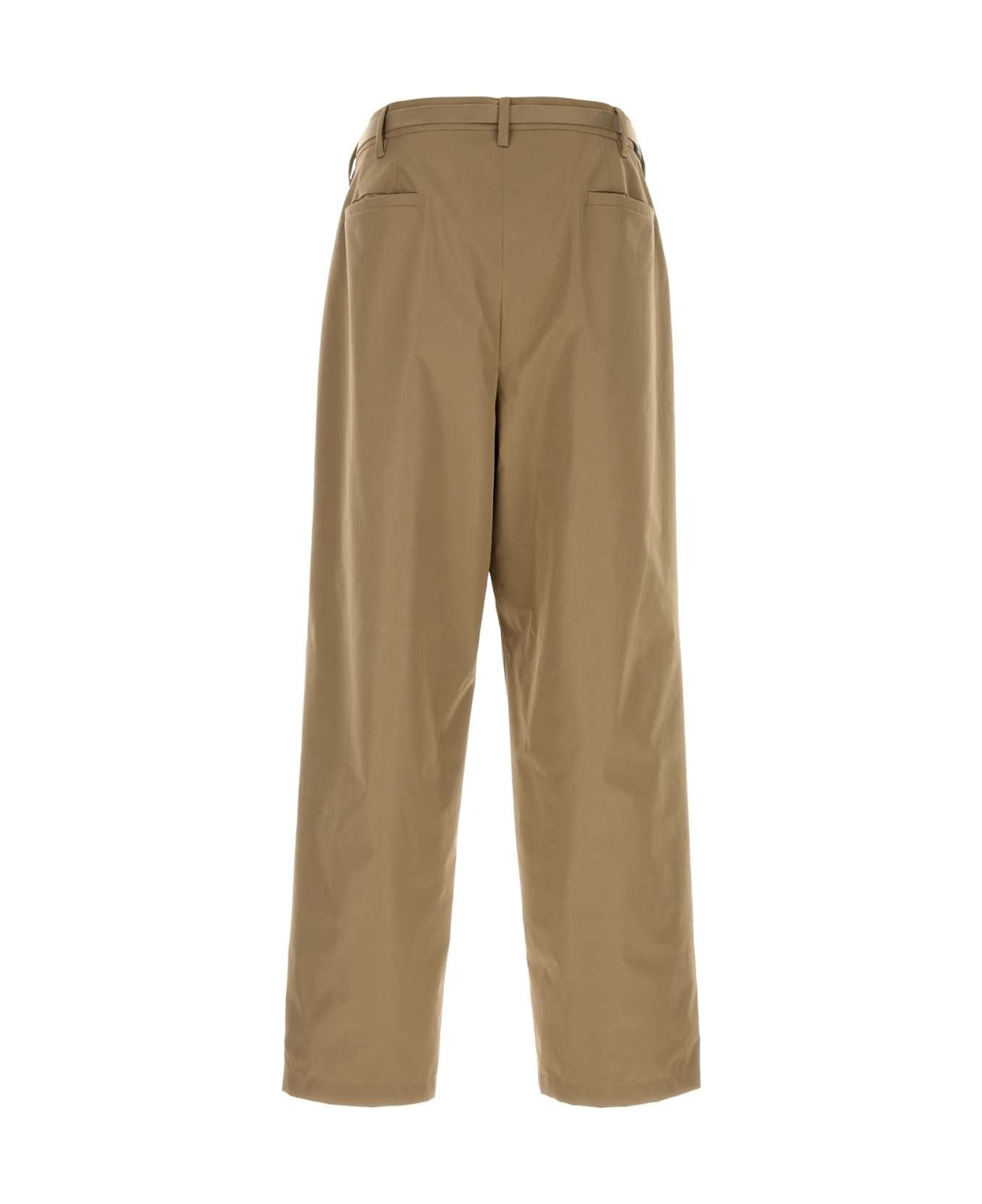 Prada Cappuccino Tech Fabric Pant - KAKI