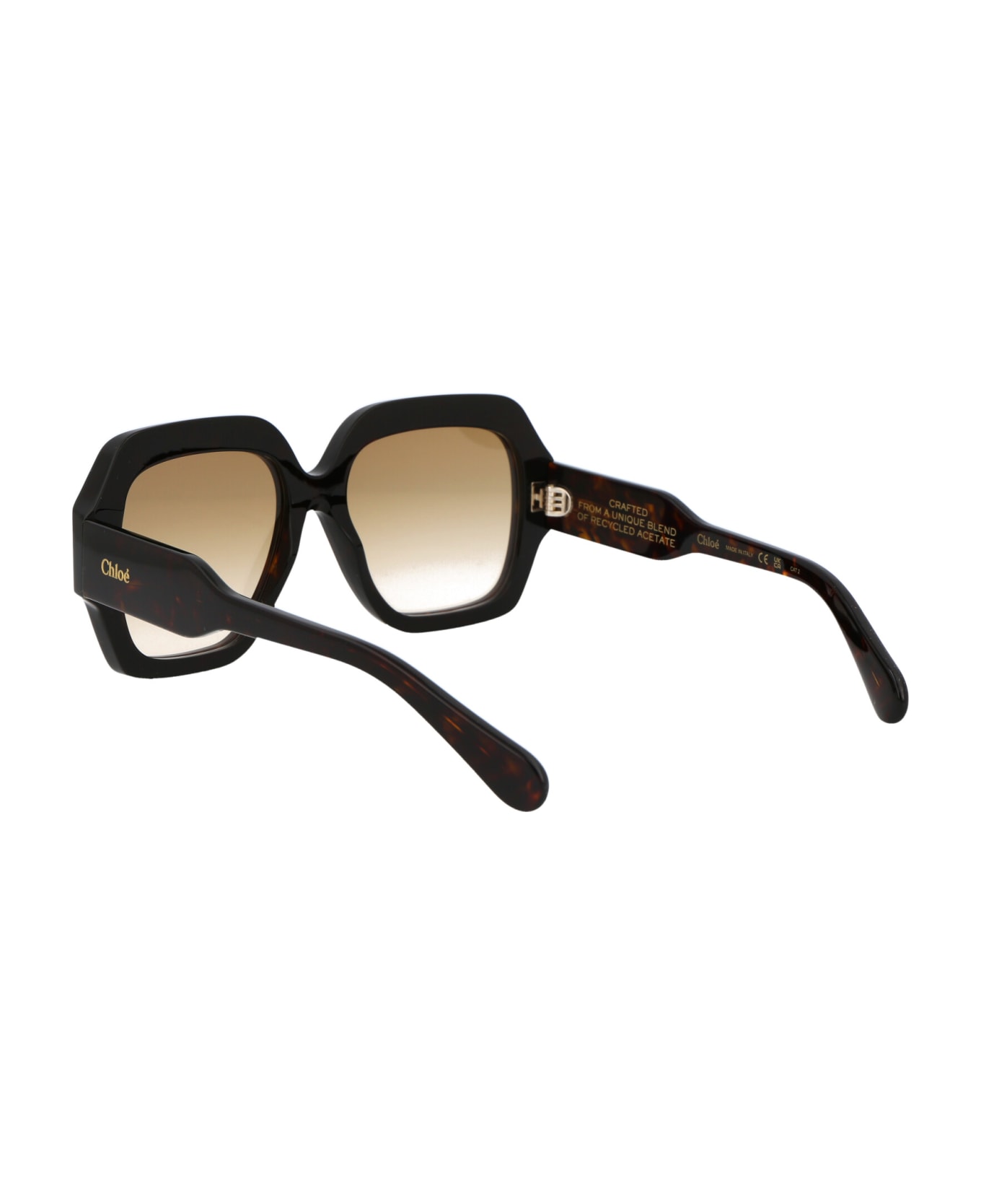 Chloé Eyewear Ch0154s Sunglasses - 002 HAVANA HAVANA BROWN