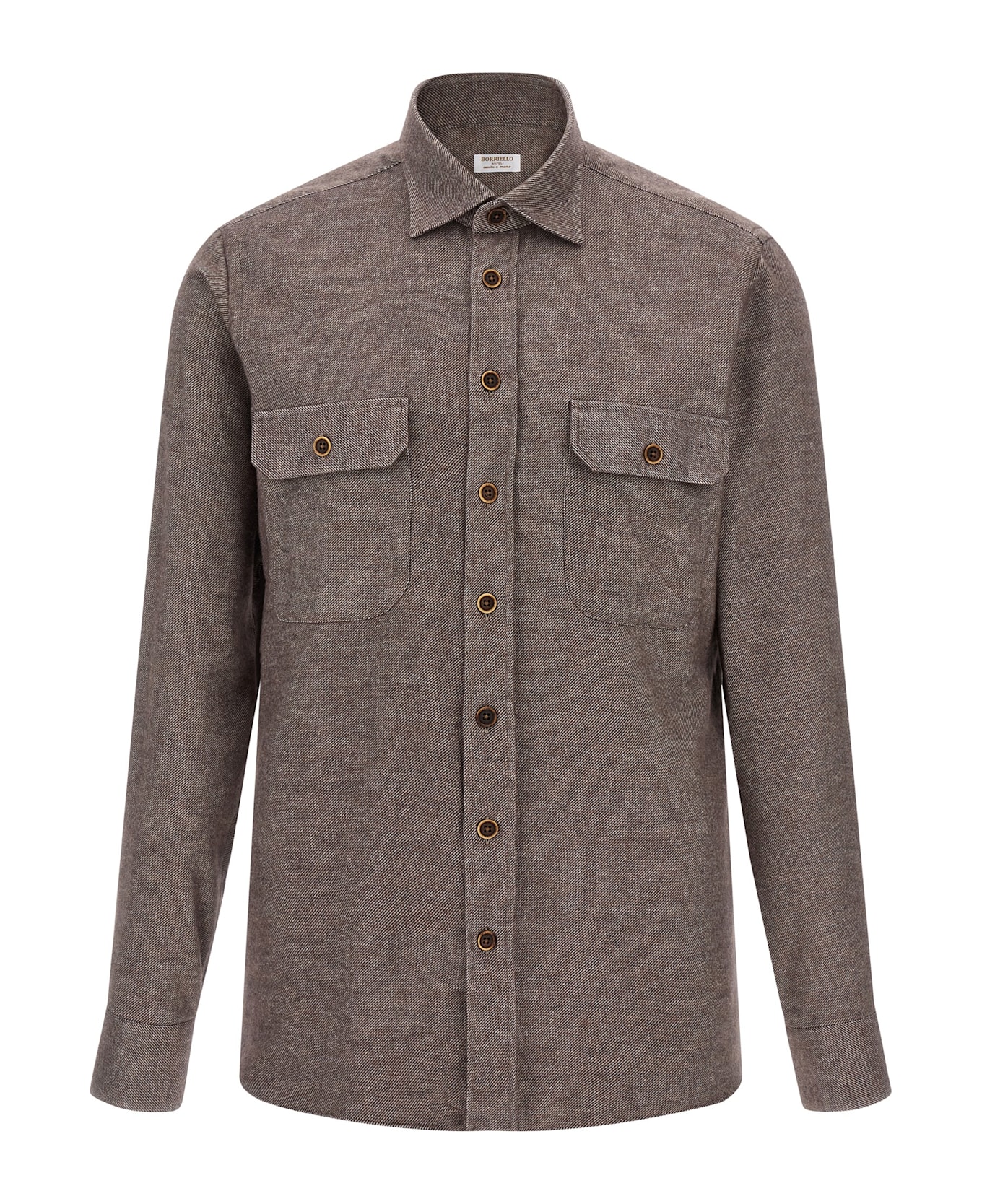 Borriello Napoli Flannel Shirt - Brown