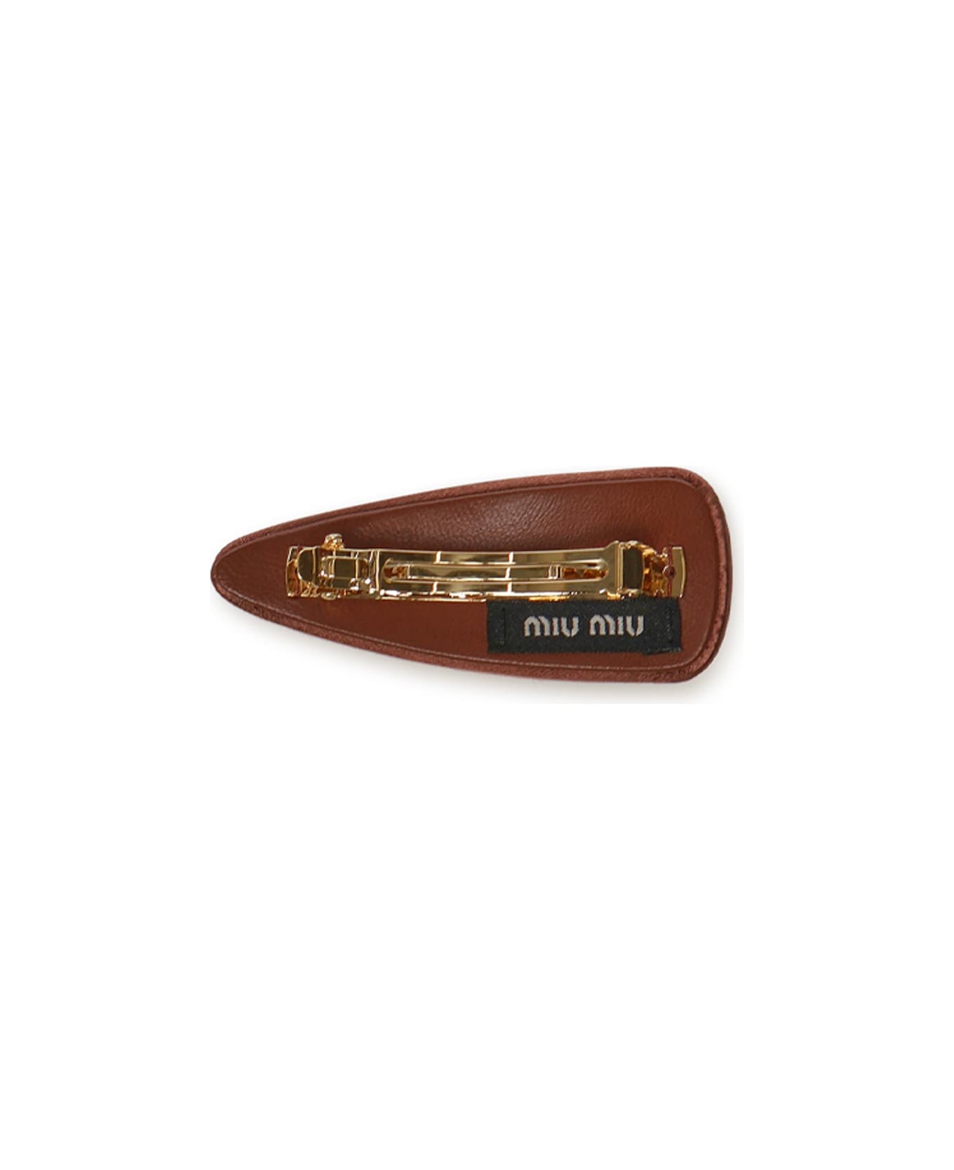 Miu Miu Satin Buckle - Brown