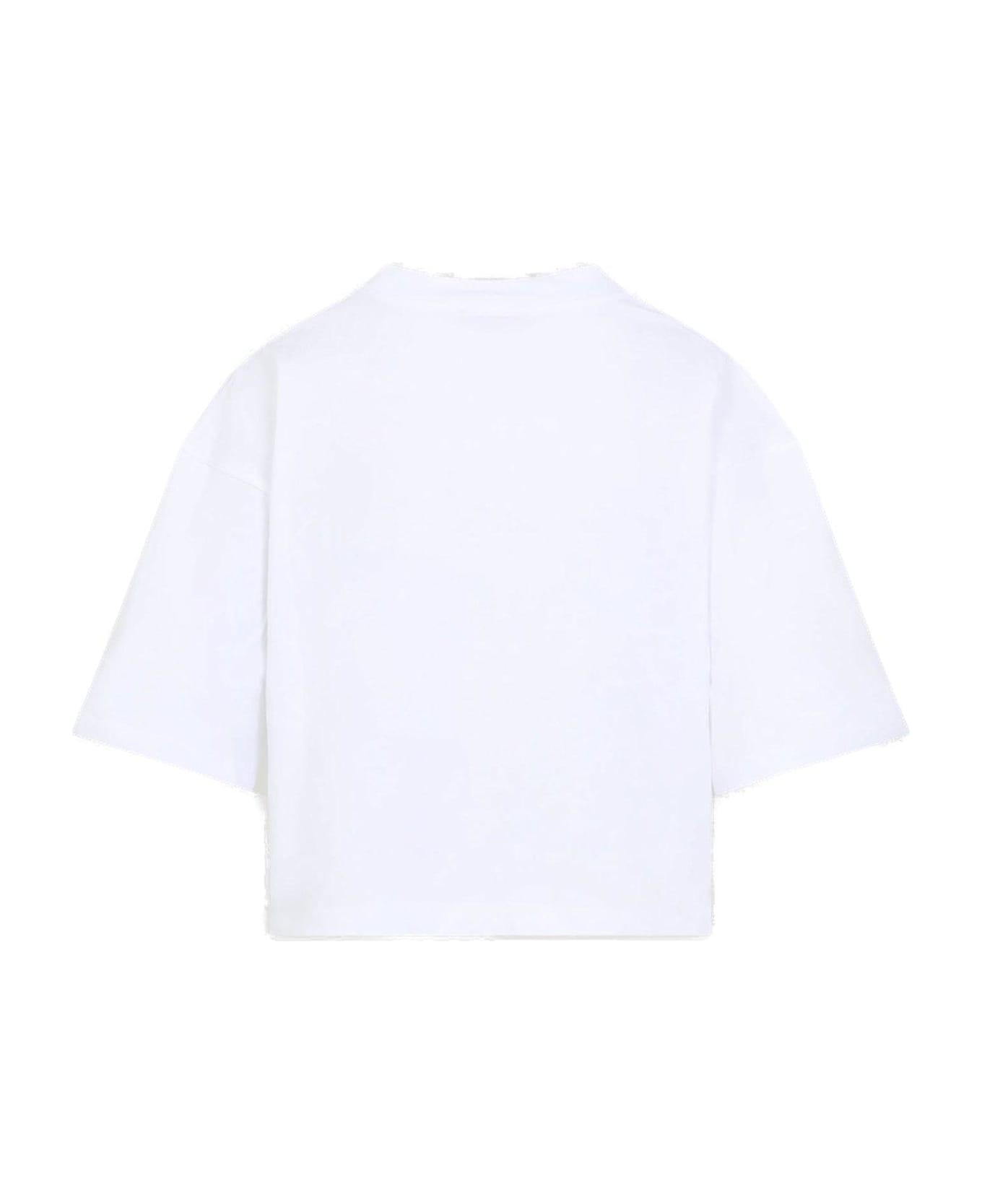 Marni Daisy Garden Print Jersey T-shirt - LILY WHITE