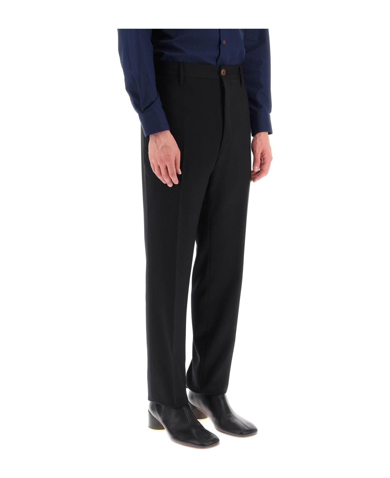 Vivienne Westwood 'cruise' Pants In Lightweight Wool - BLACK (Black) ボトムス
