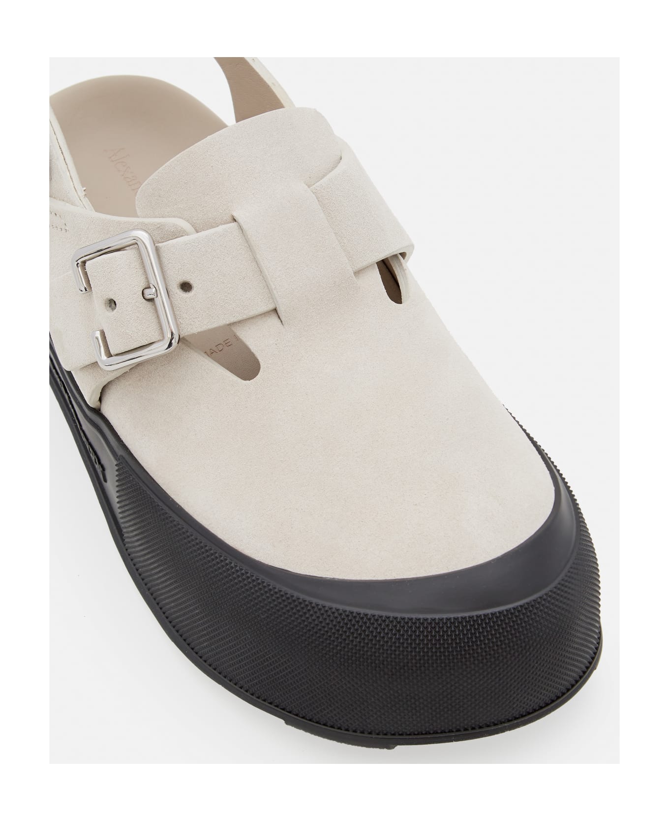 Alexander McQueen Leather Sandal - Beige