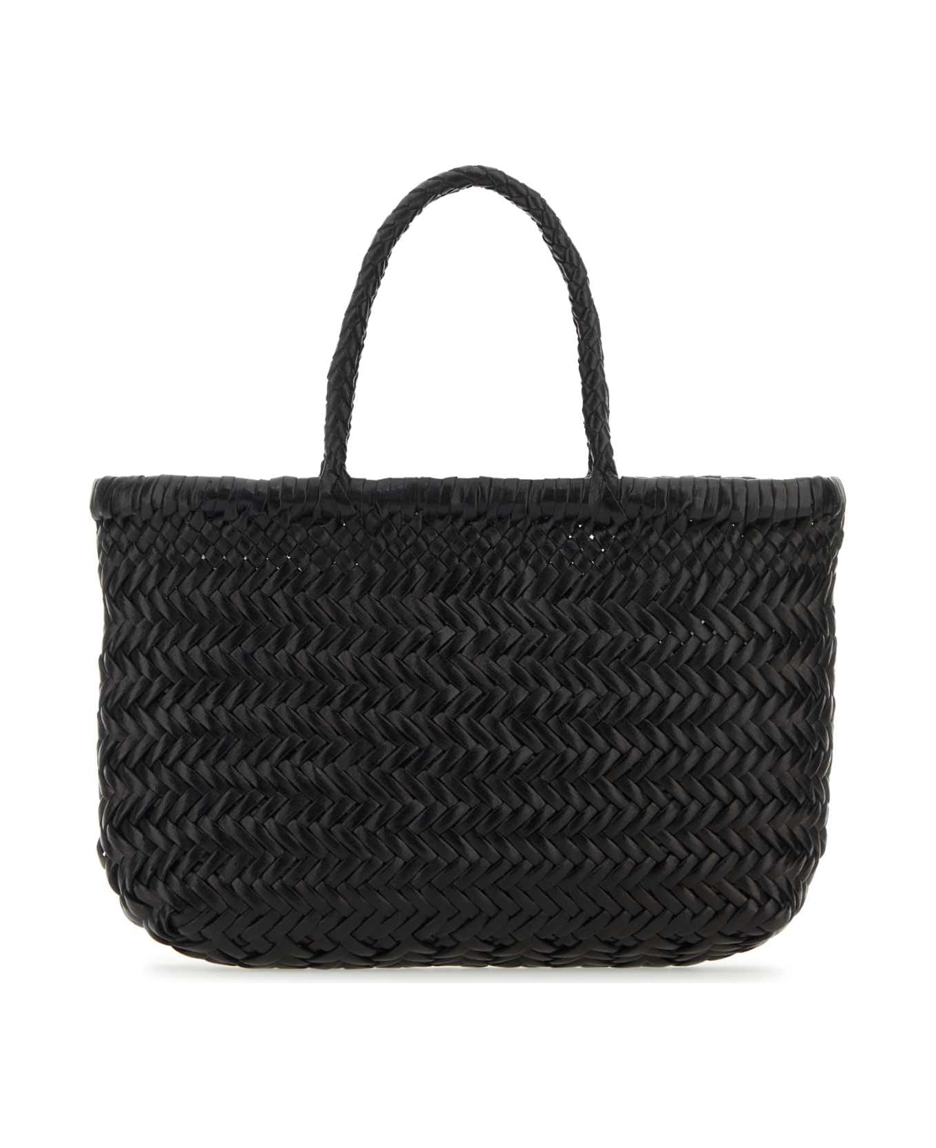 Dragon Diffusion Black Leather Mini Gora Handbag - BLACK トートバッグ